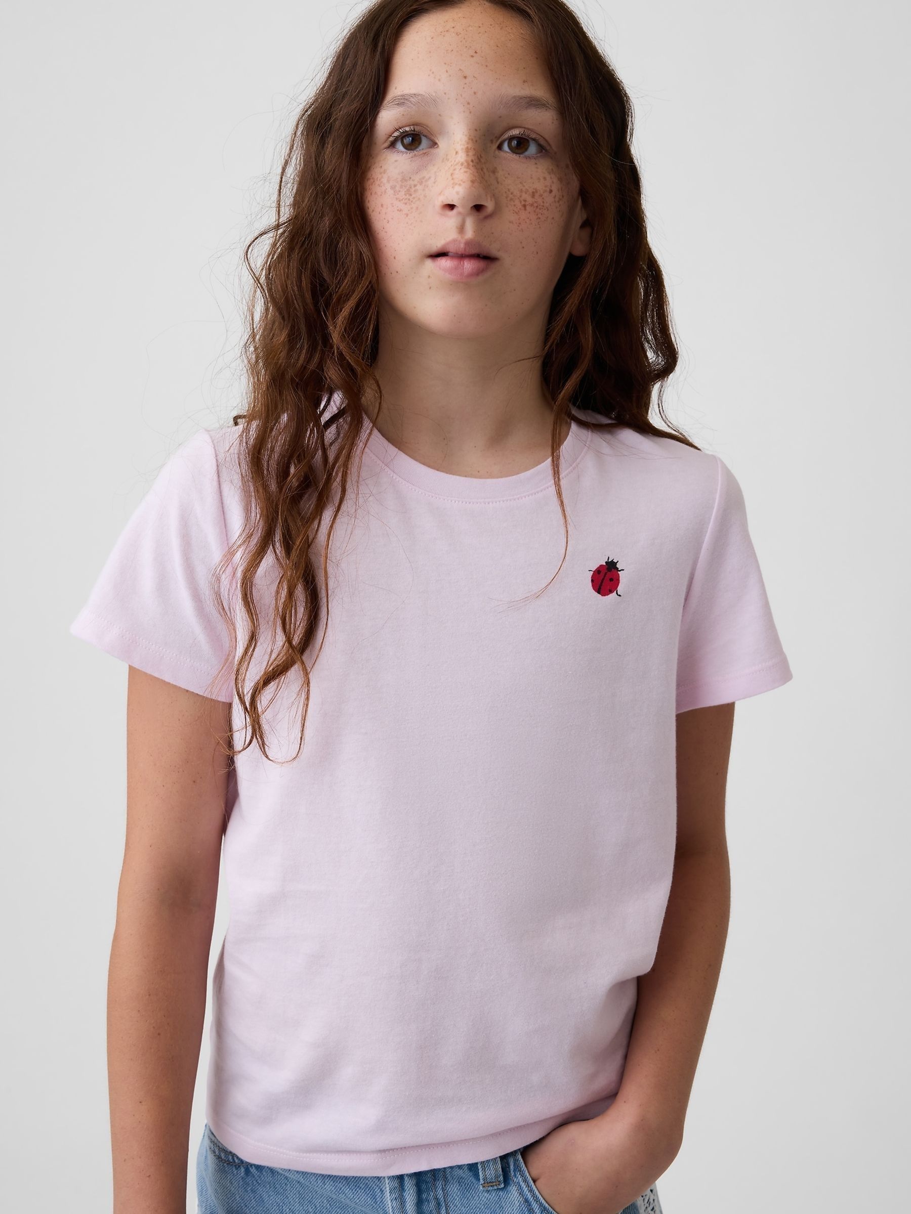 Pink Ladybird Kids Graphic T-Shirt - Image 1 of 4