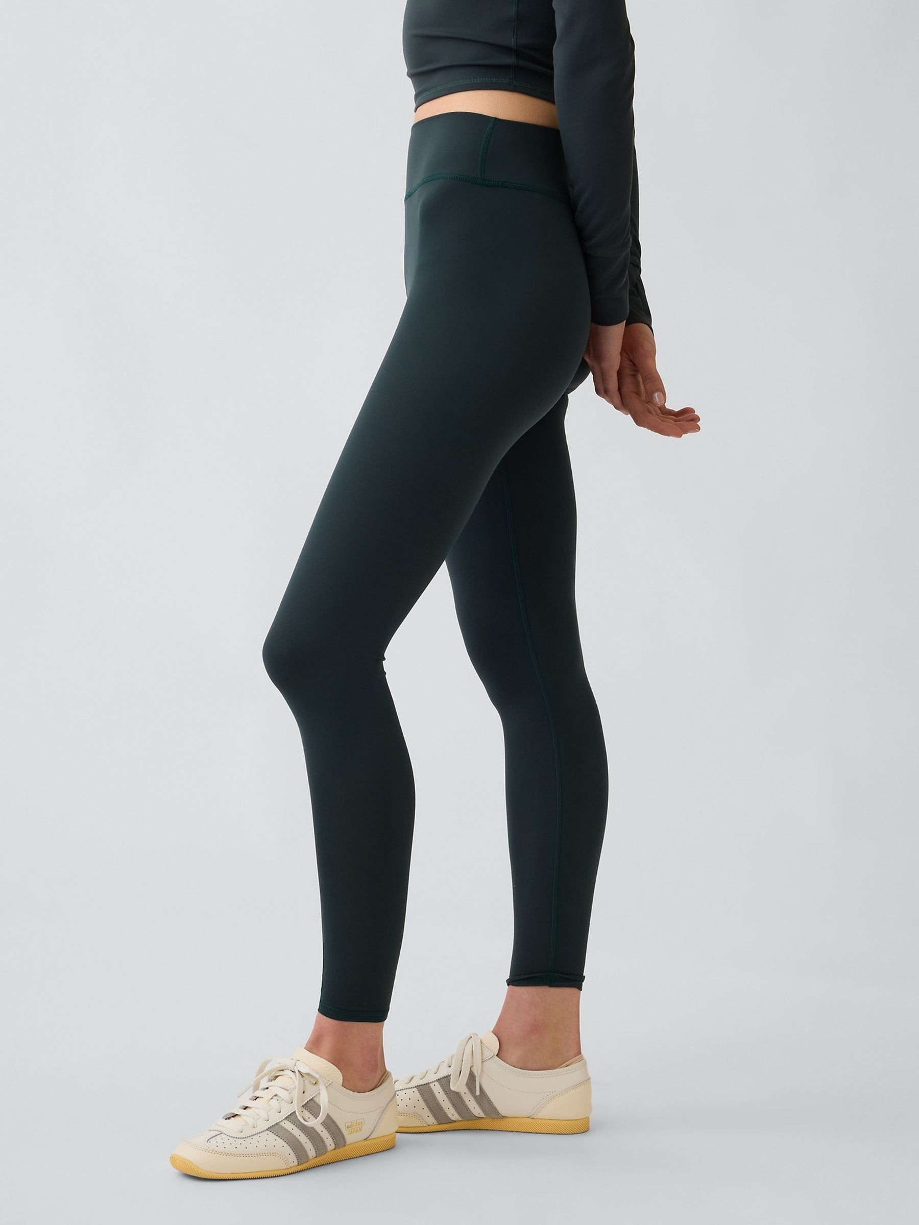 Green Fit Smooth High Rise Leggings - Image 3 of 5