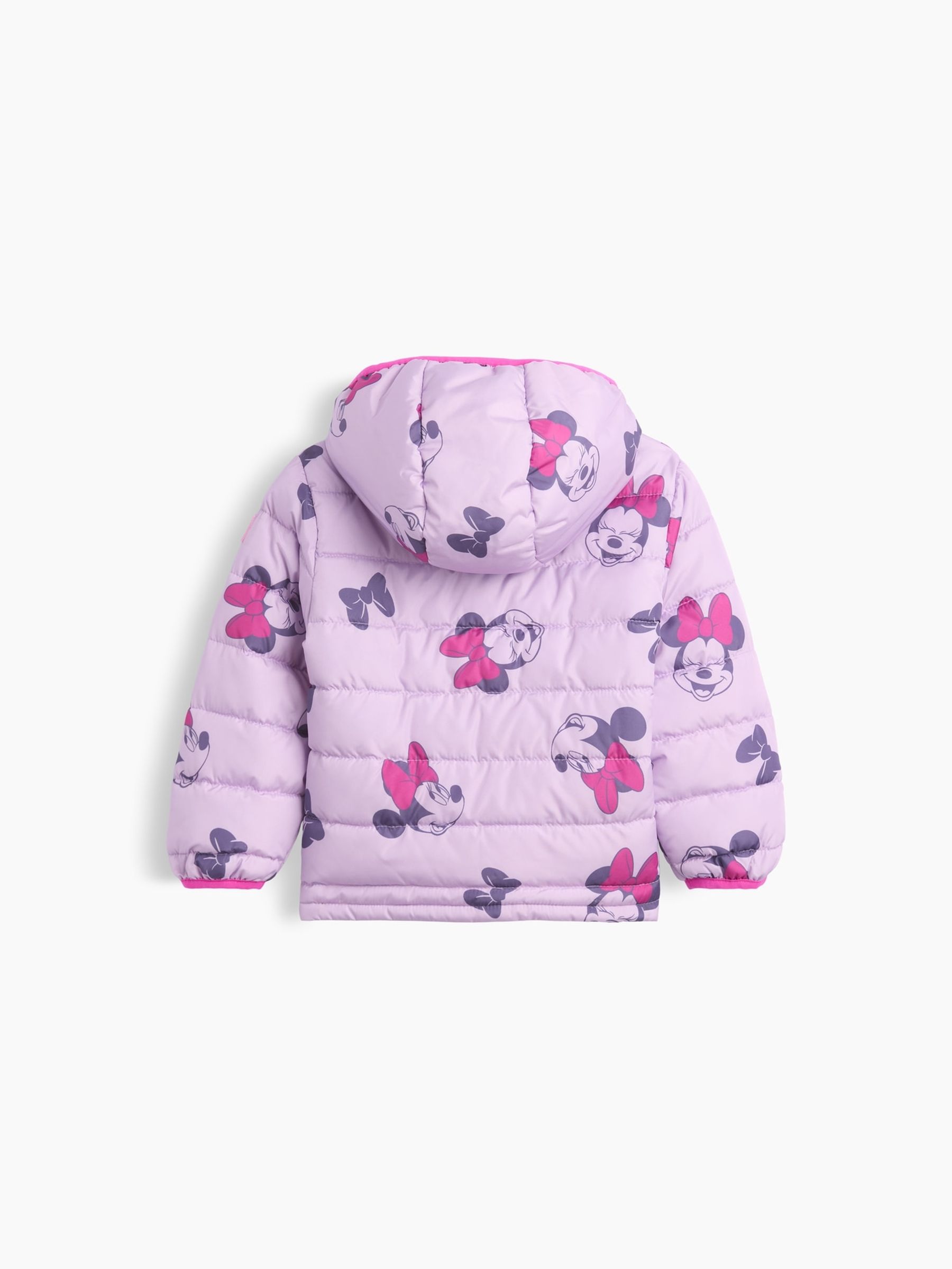 Purple Minnie Mouse Disney Print Puffer Jacket - Image 2 of 3