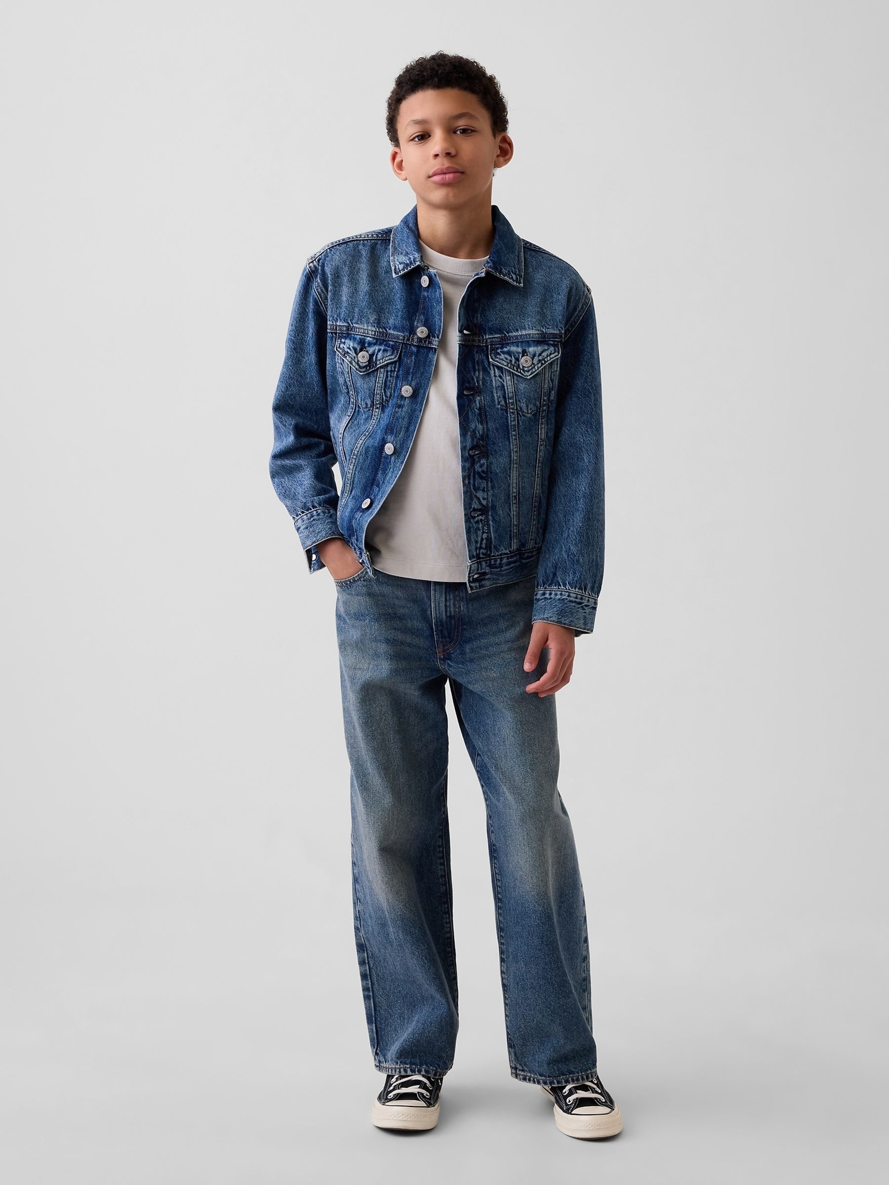 Medium Wash Icon Denim Jacket - Image 3 of 5