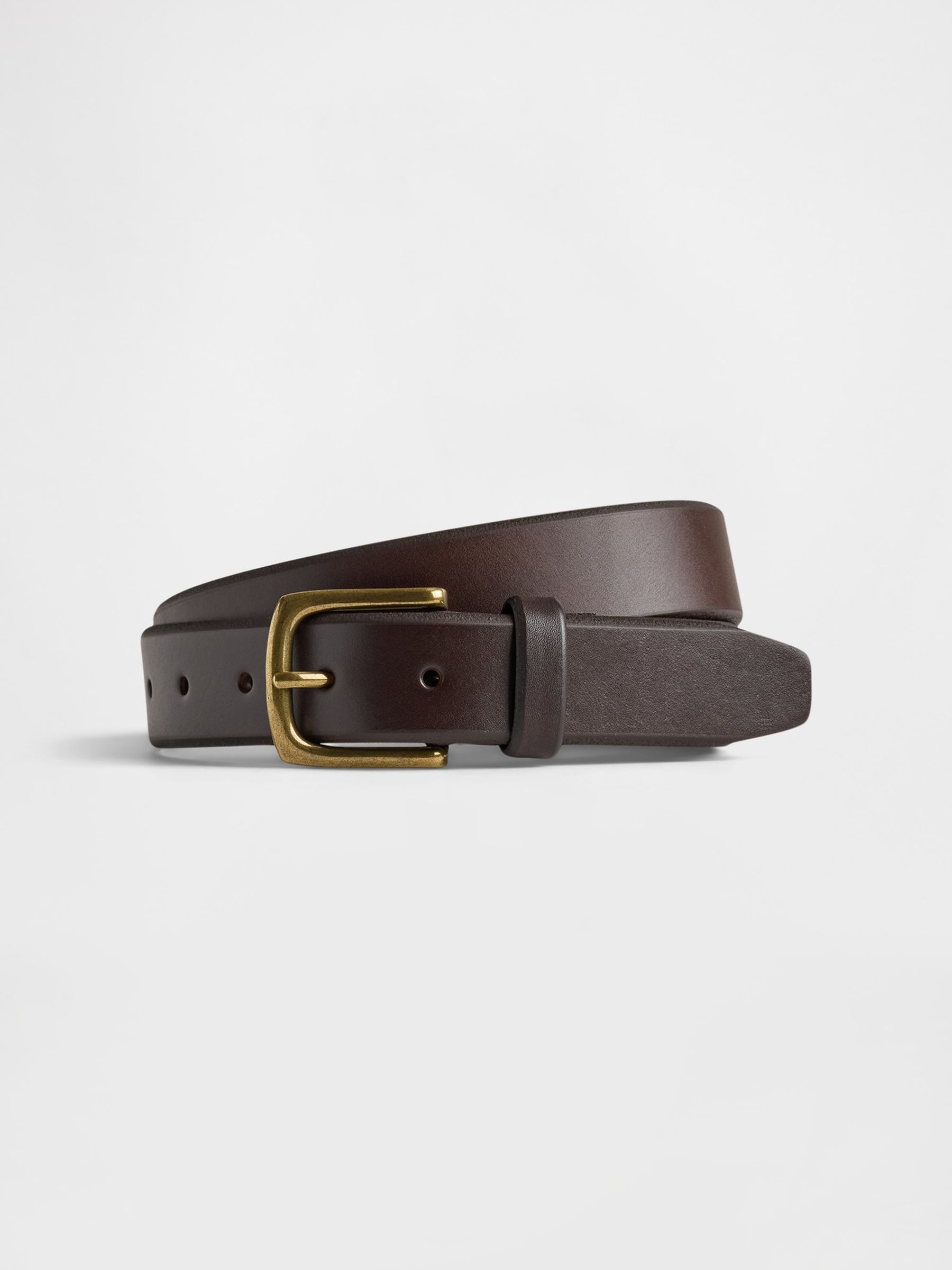 Dark Brown Leather Belt - Image 1 of 1