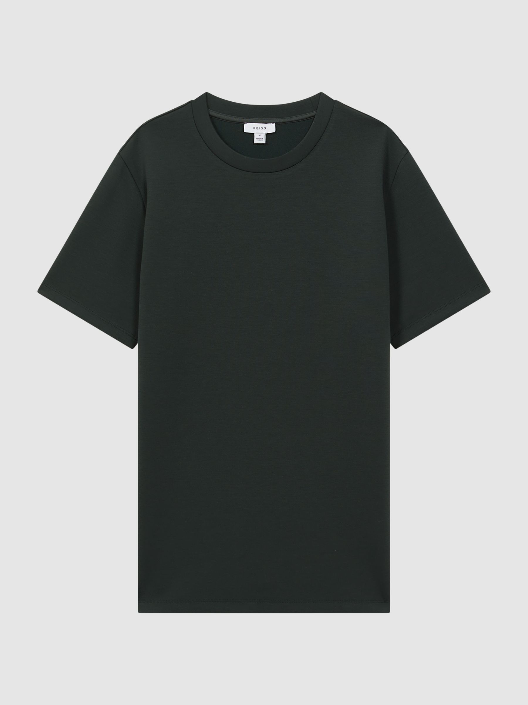 Interlock Jersey Crew Neck T-Shirt in Emerald - Image 2 of 4