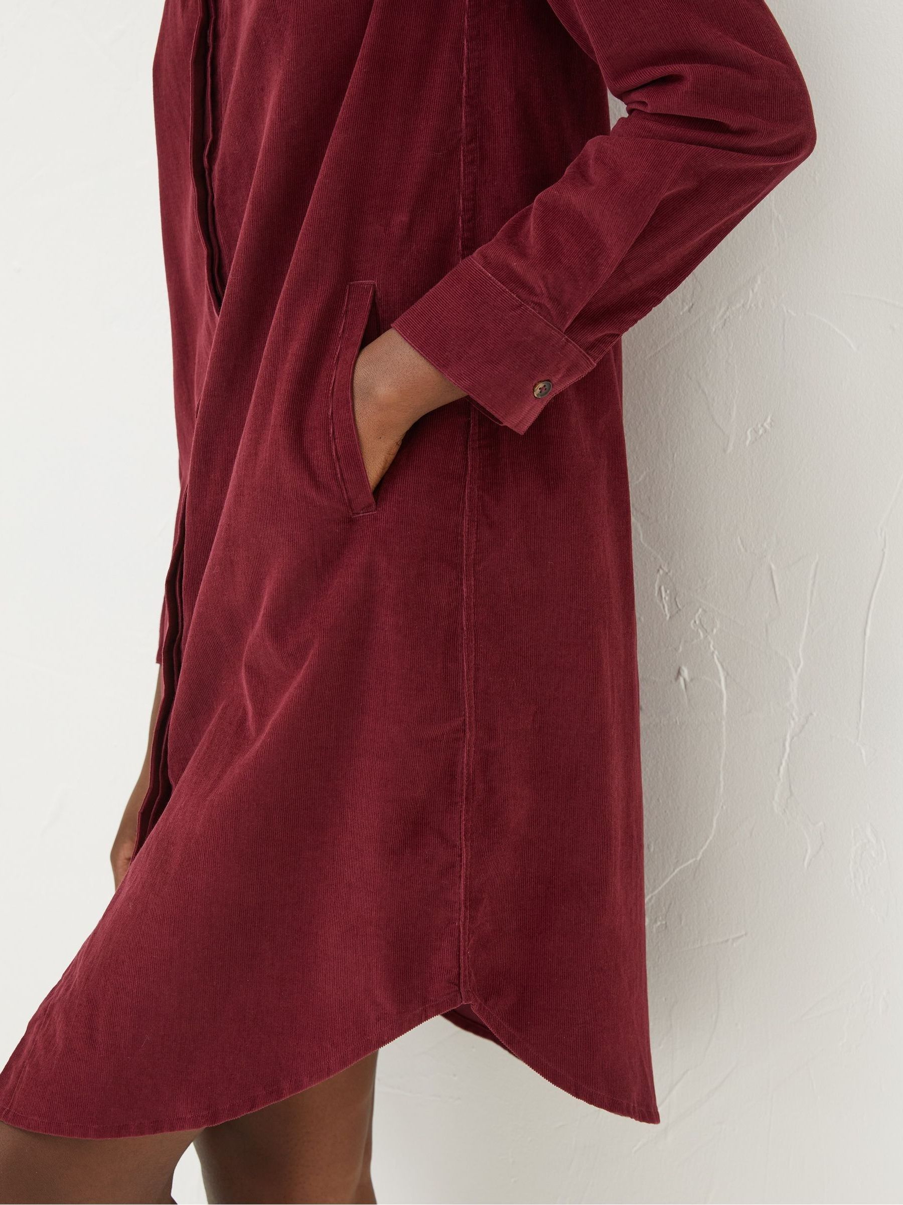 Red Chester Cord Dress - Image 3 of 5