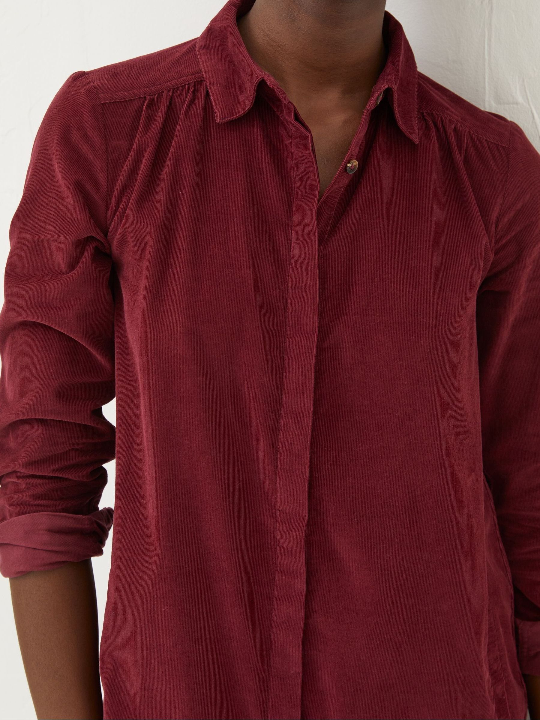 Red Chester Cord Dress - Image 4 of 5