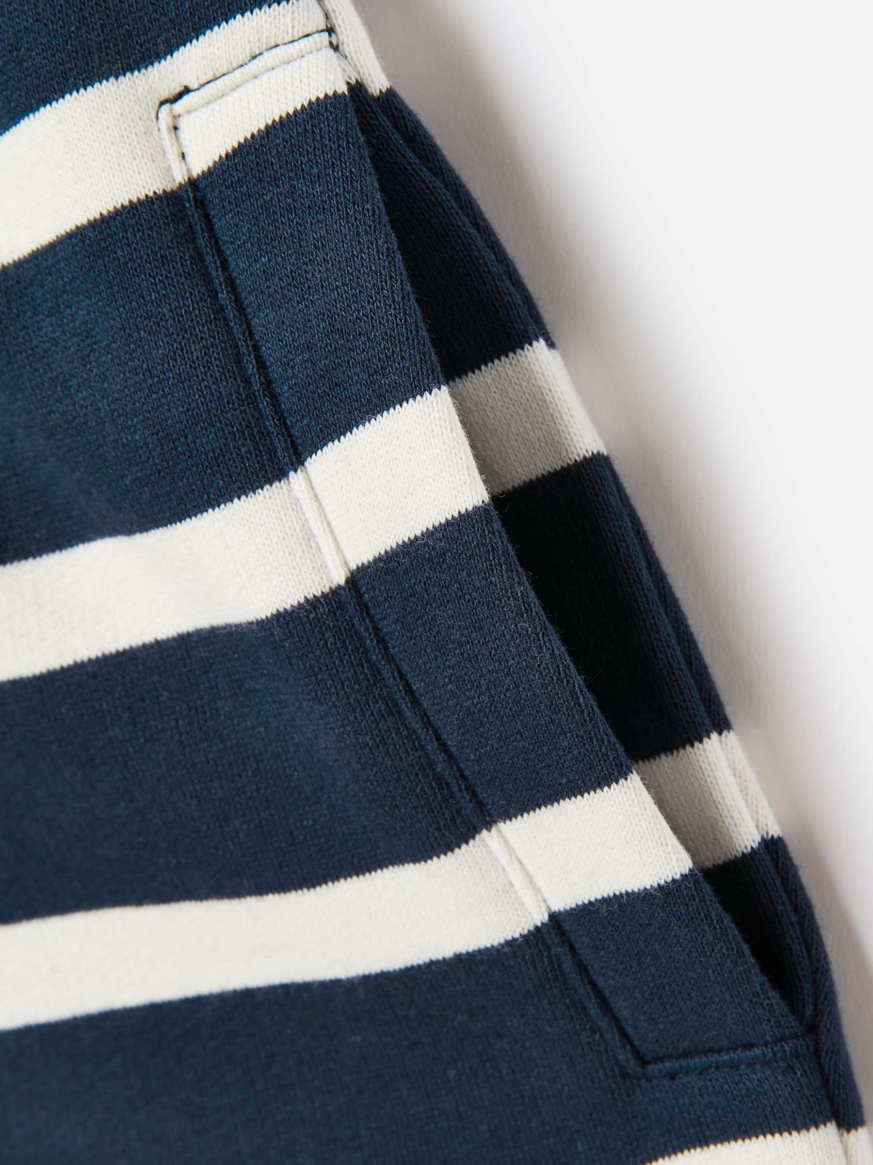 Boys' Barton Navy & White Striped Jersey Shorts - Image 5 of 6