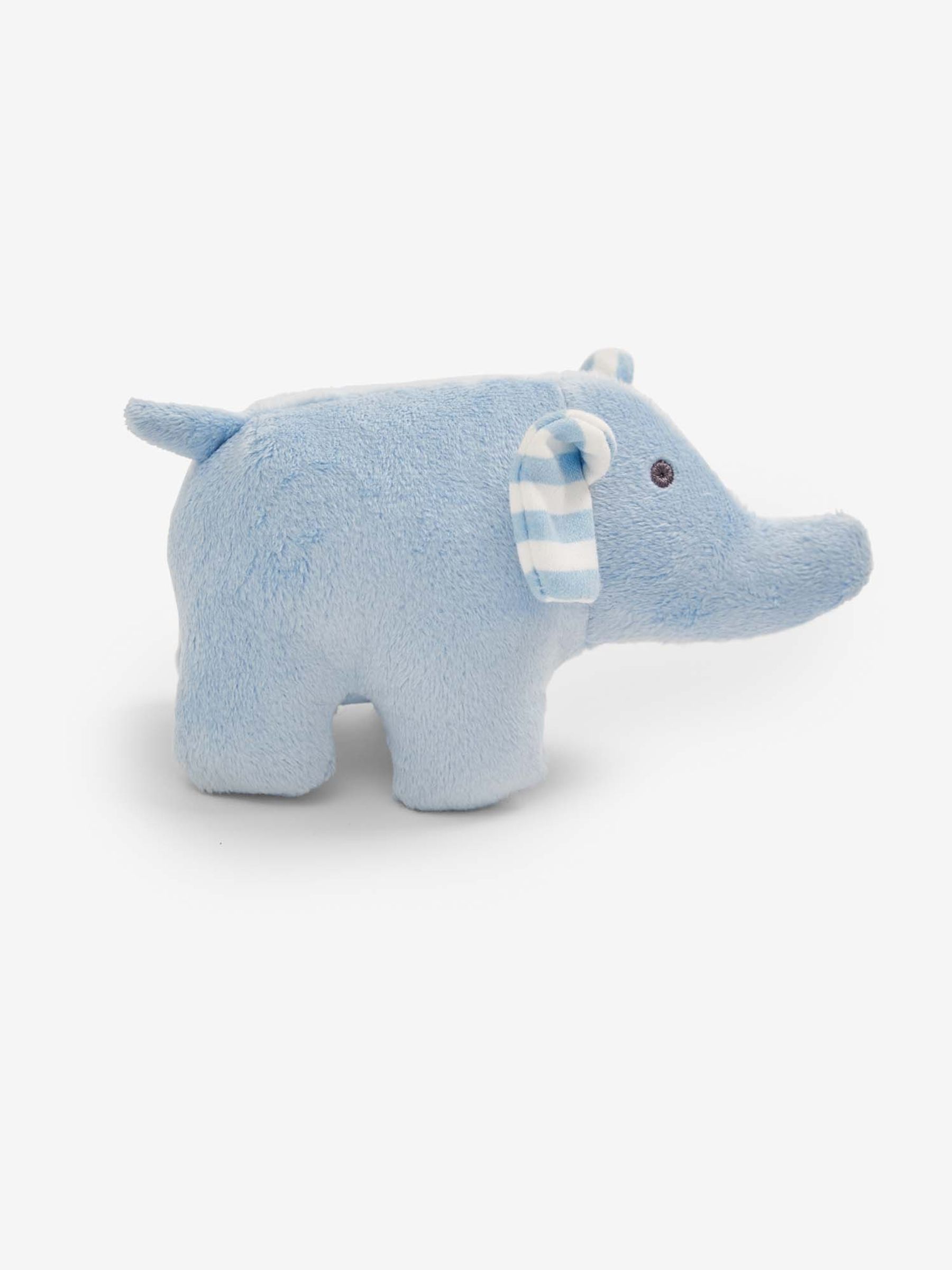 Blue Elephant Soft Rattle Toy - Image 2 of 3