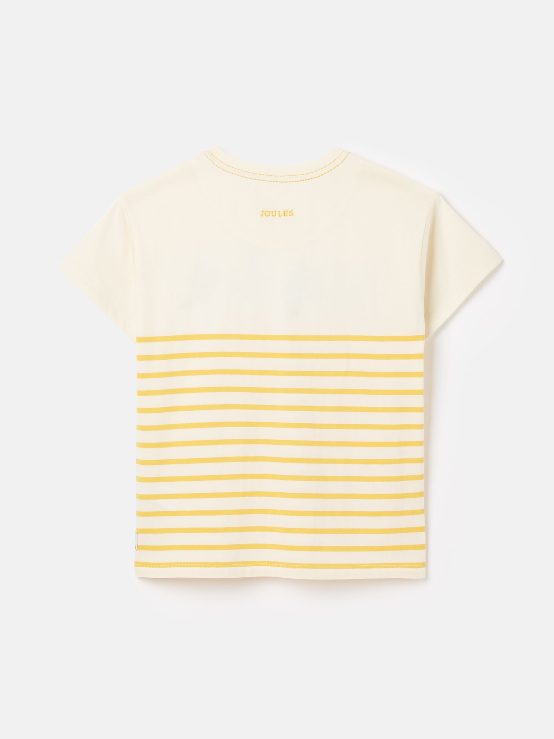Girls' Astra Yellow Striped Short Sleeve Artwork T-Shirt - Image 2 of 6