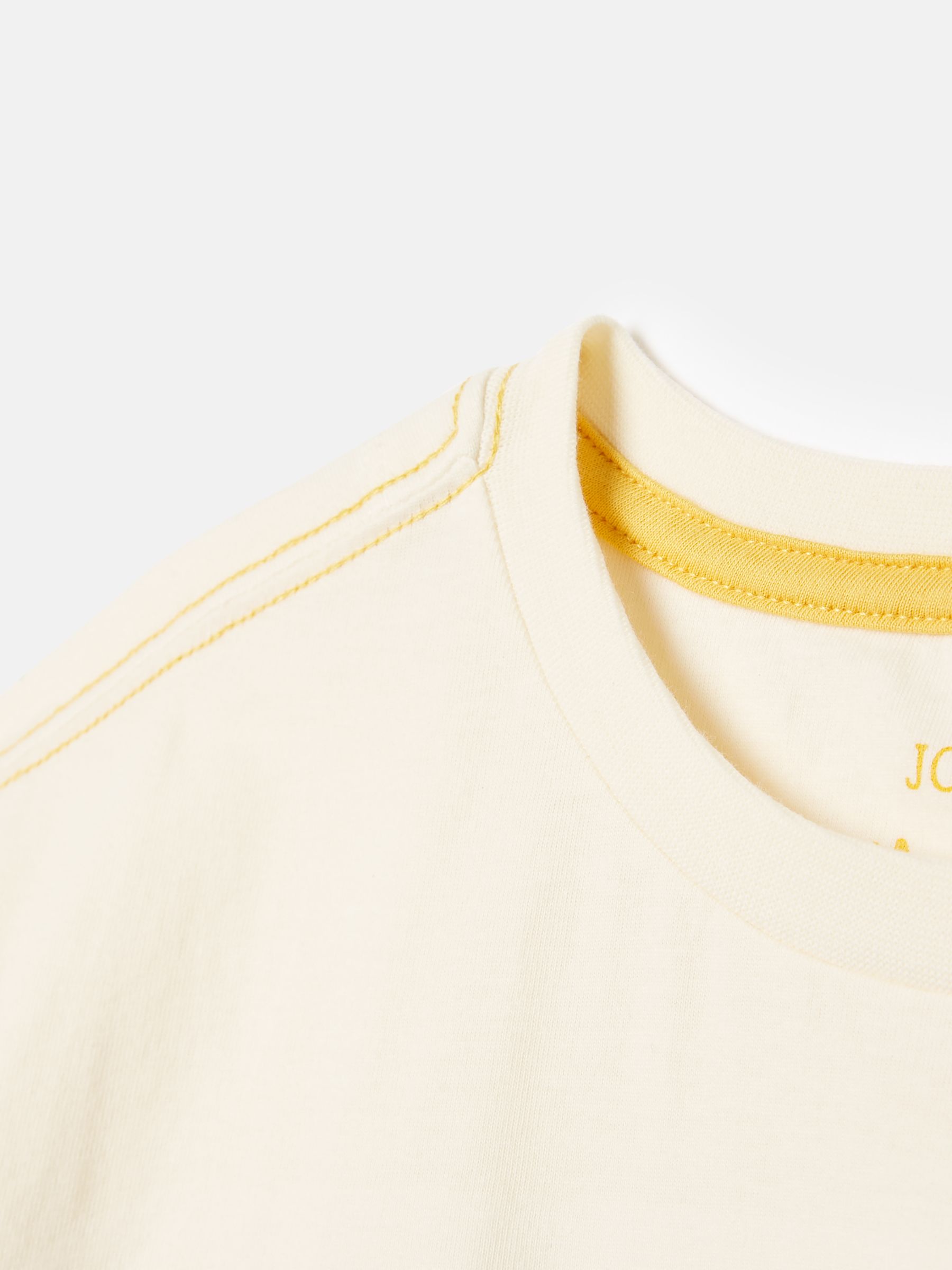 Girls' Astra Yellow Striped Short Sleeve Artwork T-Shirt - Image 3 of 6