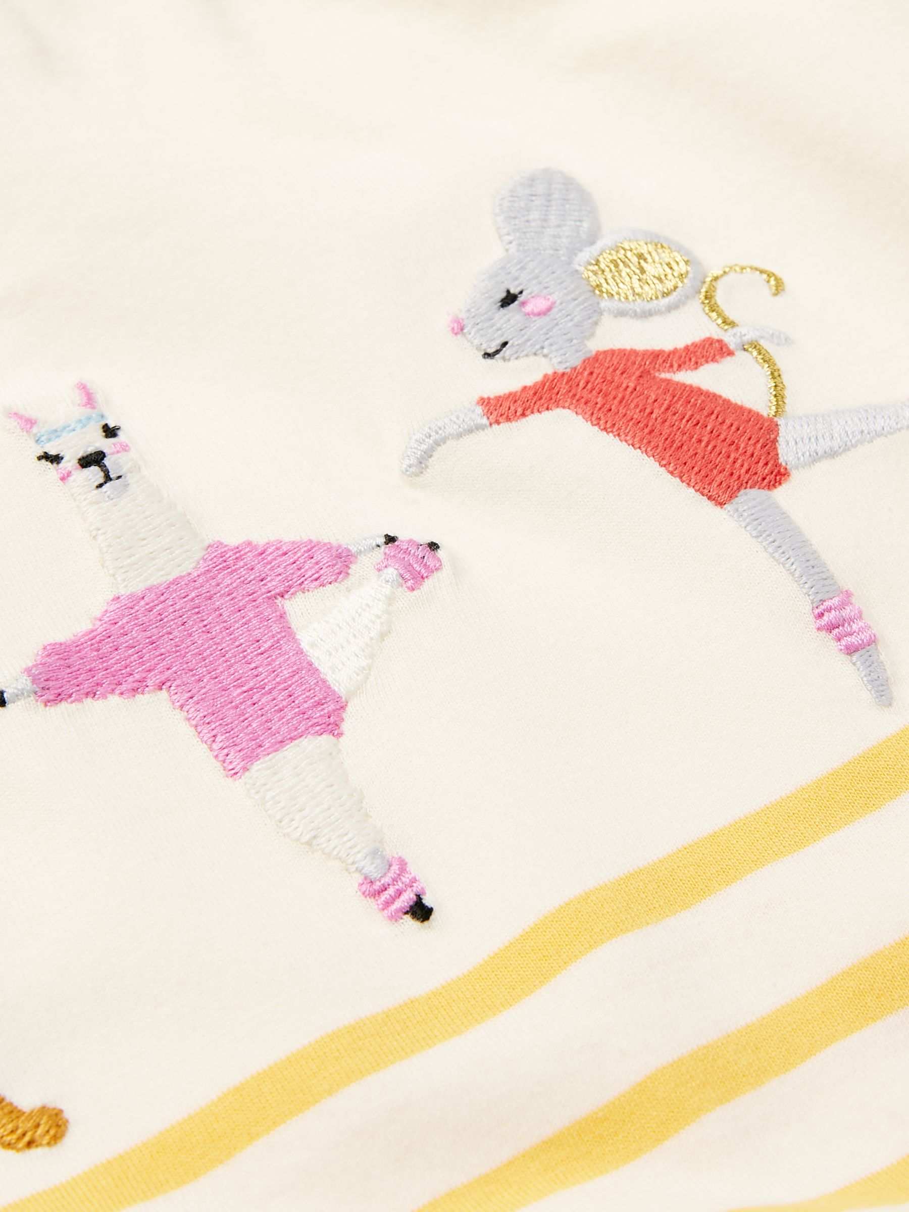 Girls' Astra Yellow Striped Short Sleeve Artwork T-Shirt - Image 5 of 6