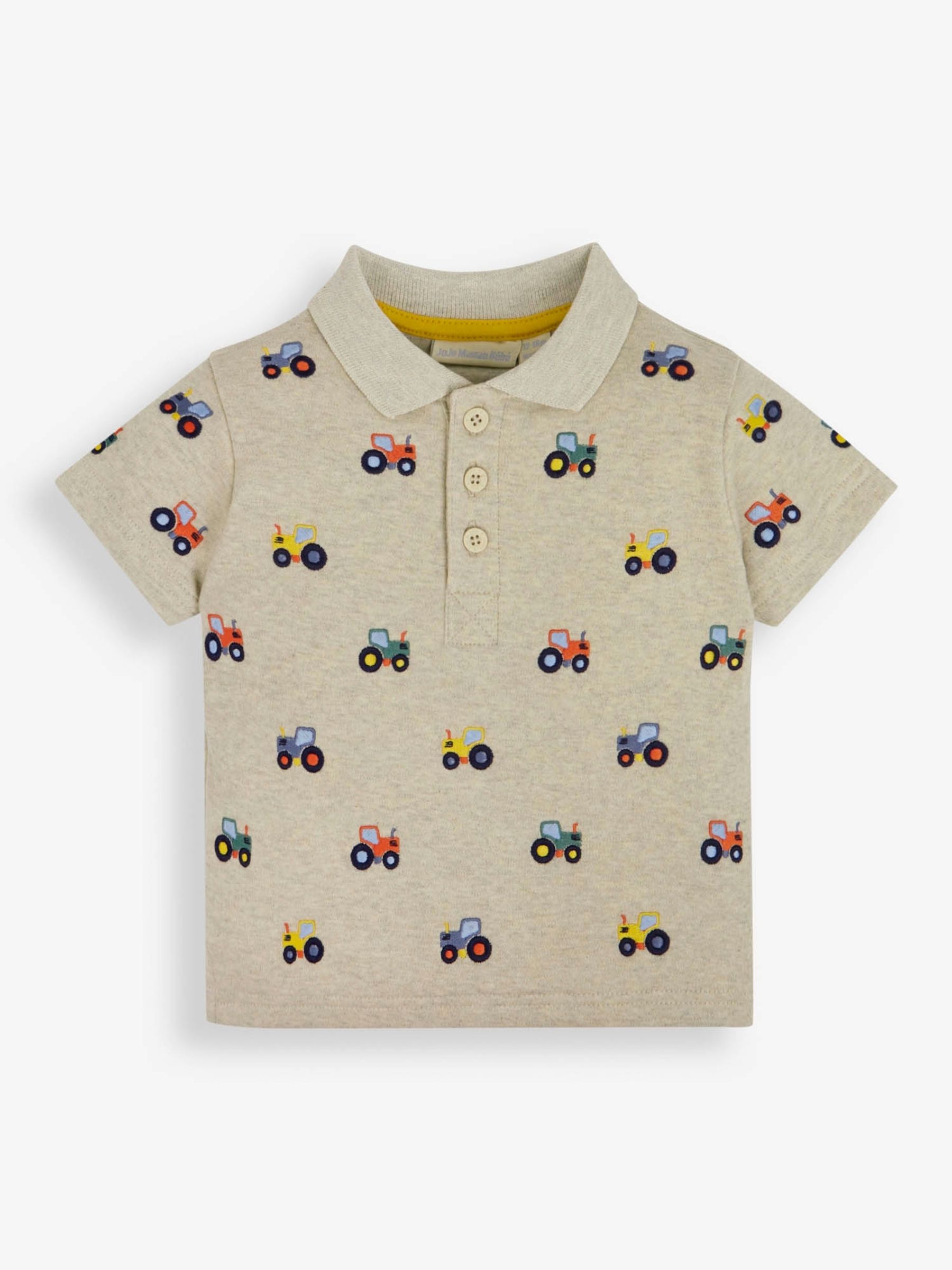 Natural Tractor Embroidered Polo Shirt - Image 1 of 2