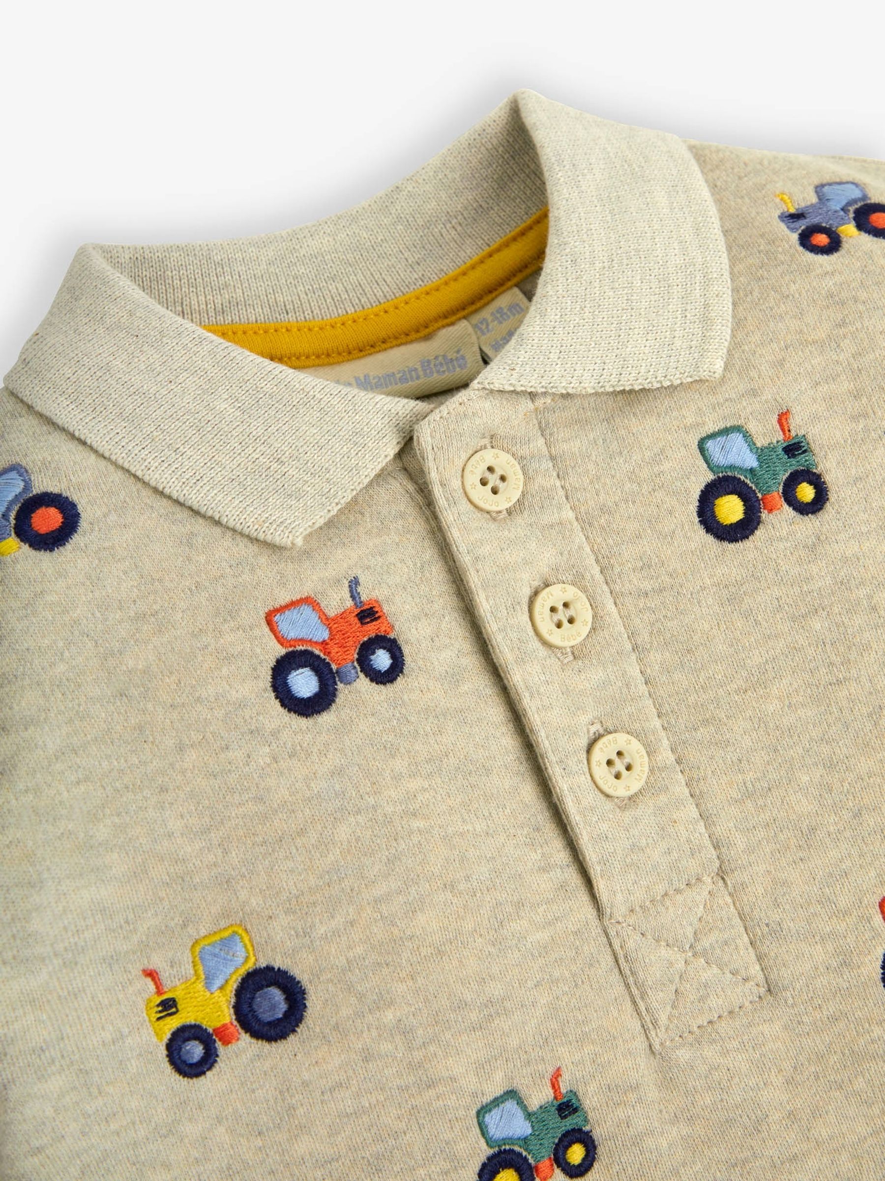 Natural Tractor Embroidered Polo Shirt - Image 2 of 2