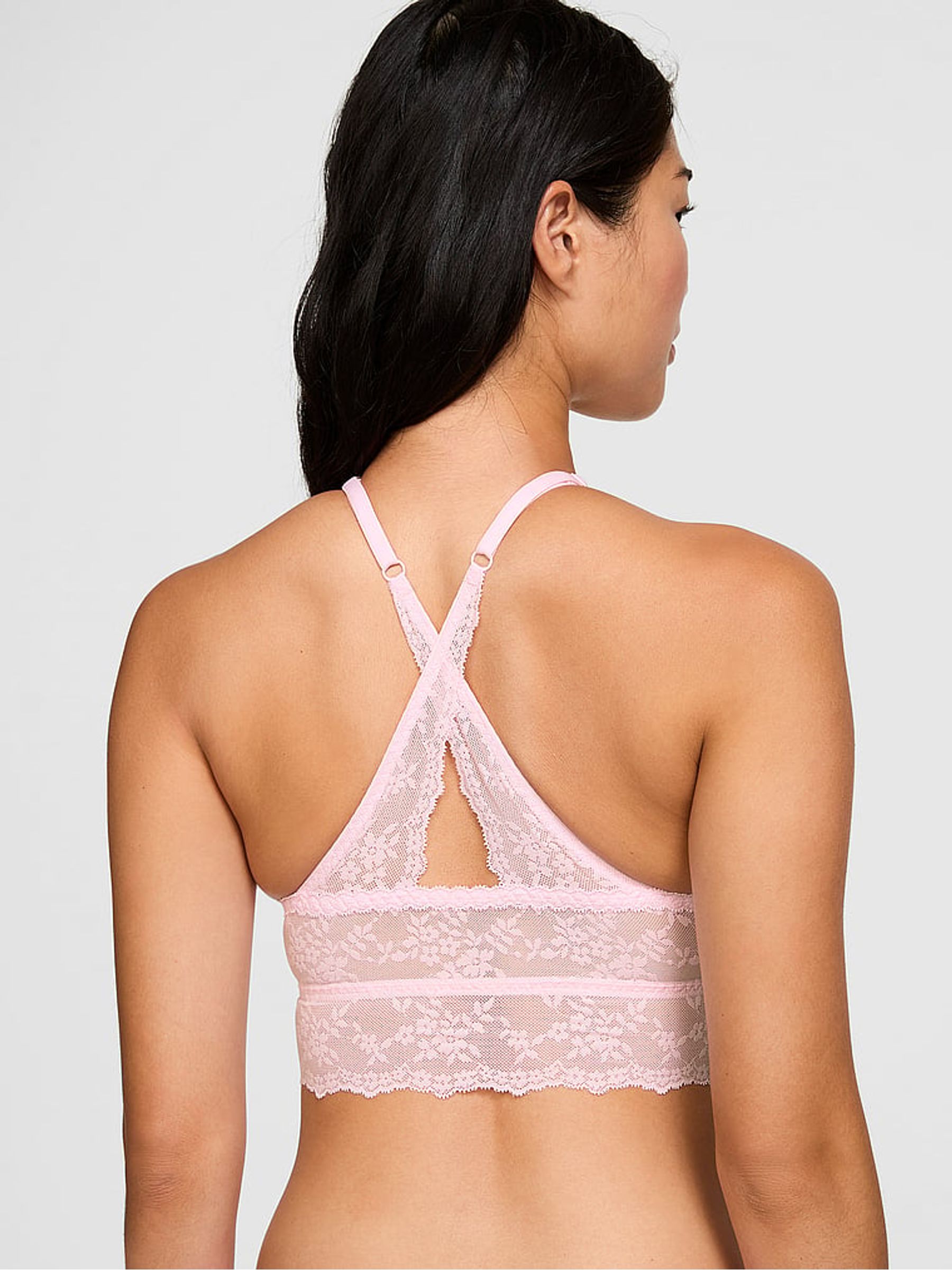 Pink Tulip Push Up Lace High Neck Bralette - Image 2 of 2