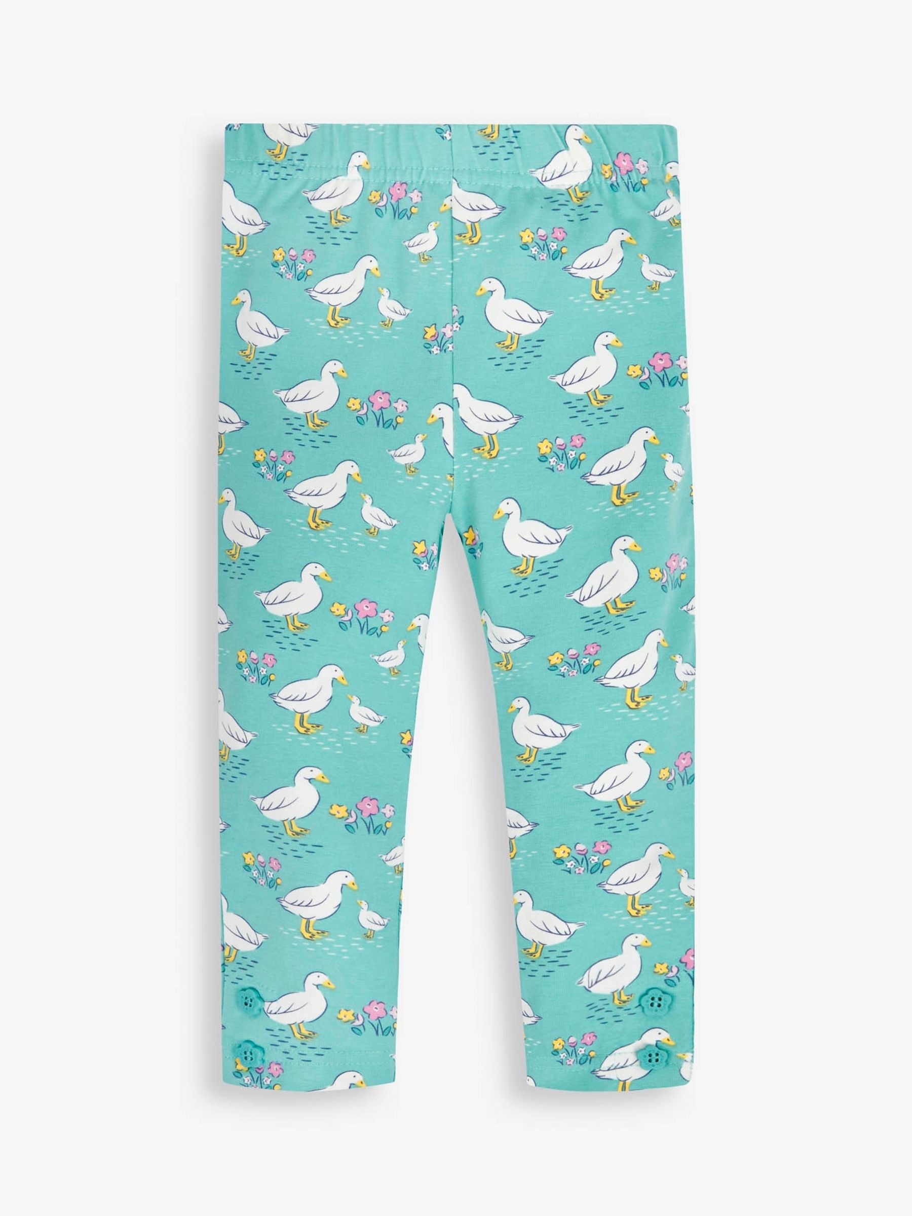 Duck Egg 2-Pack Duck Print & Pink Leggings - Image 2 of 7