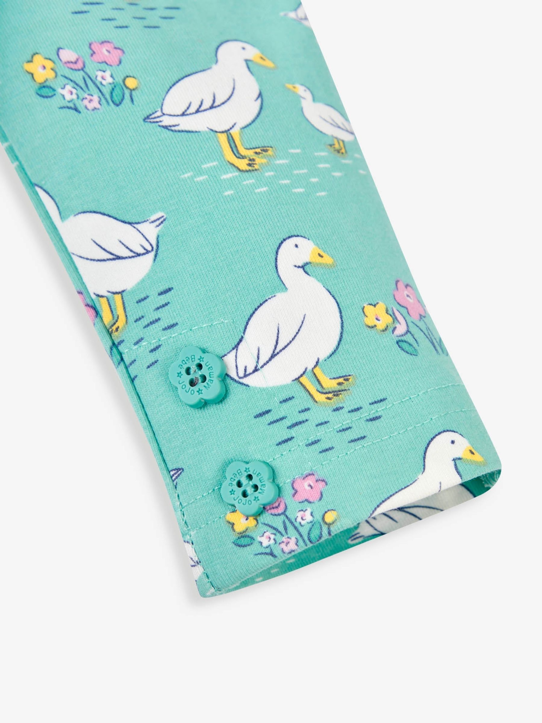 Duck Egg 2-Pack Duck Print & Pink Leggings - Image 4 of 7