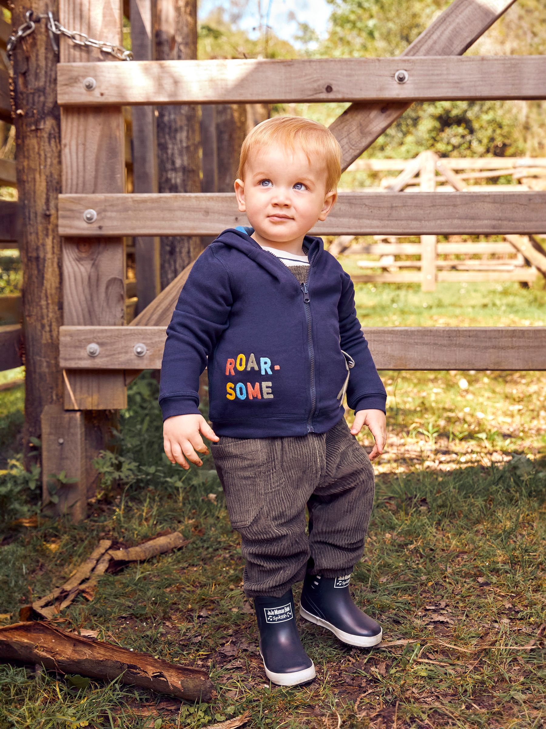 Navy Blue TRex Appliqué Reversible Hoodie - Image 9 of 9