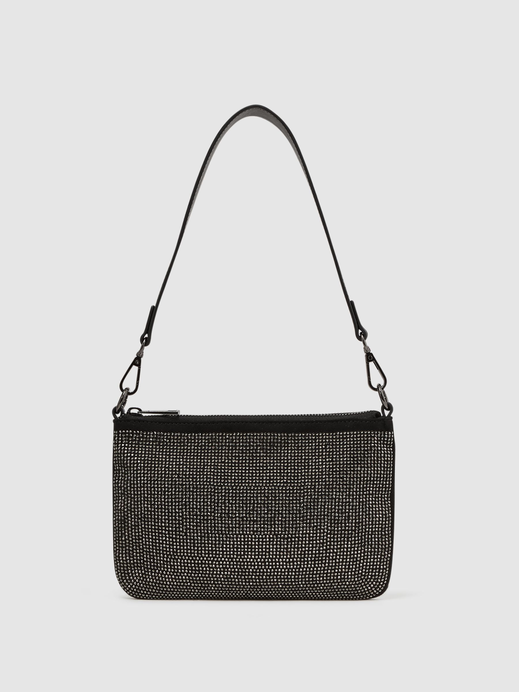 Embellished Shoulder Bag in Black - Image 1 of 4