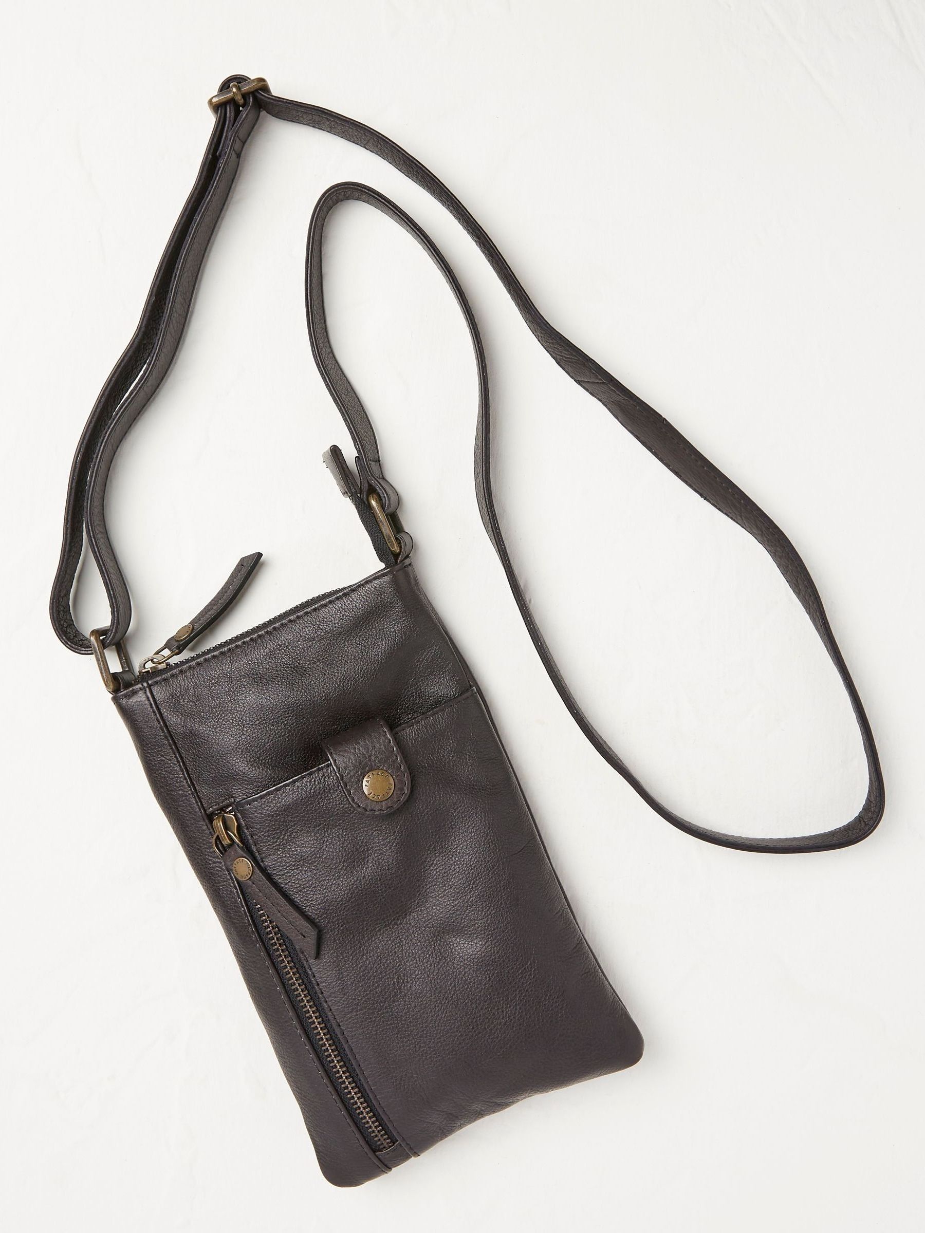 Essie Black Multi Zip Phone Bag - Image 1 of 4 Essie Black Multi Zip Phone Bag - Image 1 of 4