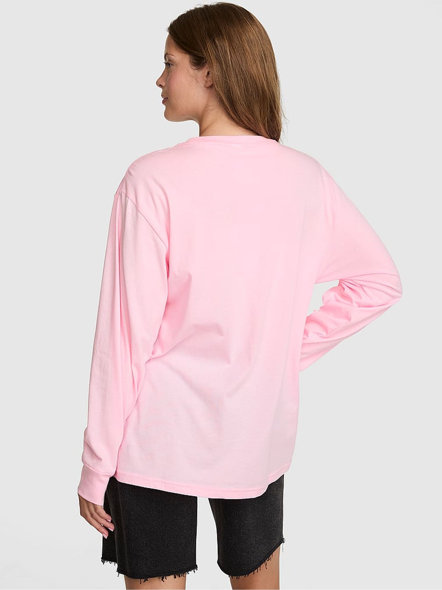 Coconut Pink Cotton Long Sleeve T-Shirt - Image 2 of 2
