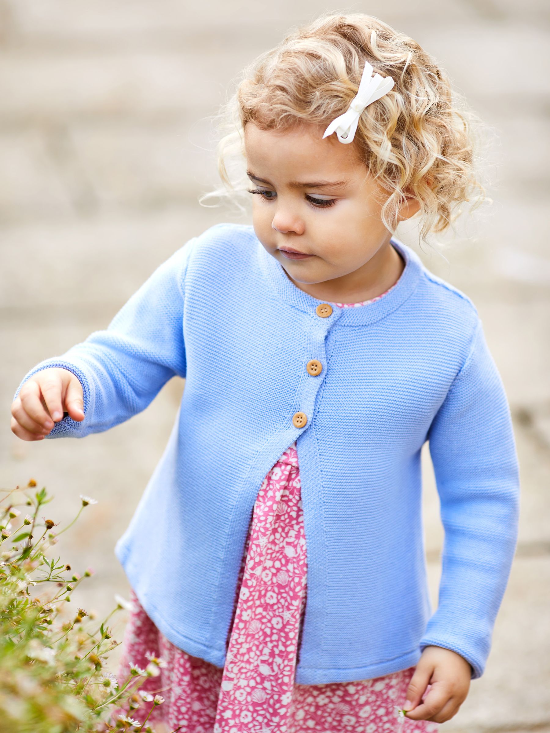Blue Cotton Cardigan - Image 1 of 4
