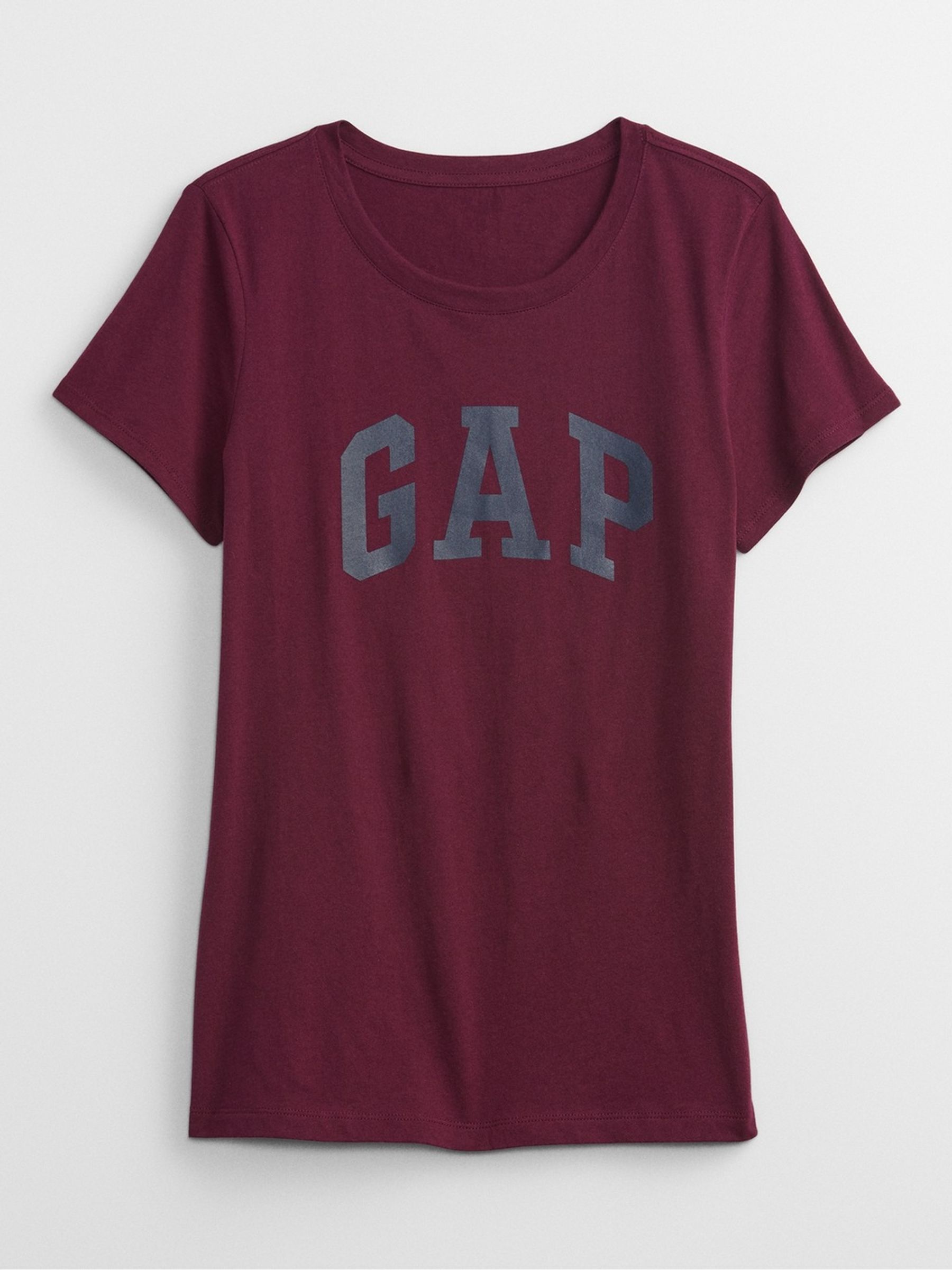 Burgundy/Navy Logo Short Sleeve T-Shirt - Image 4 of 4