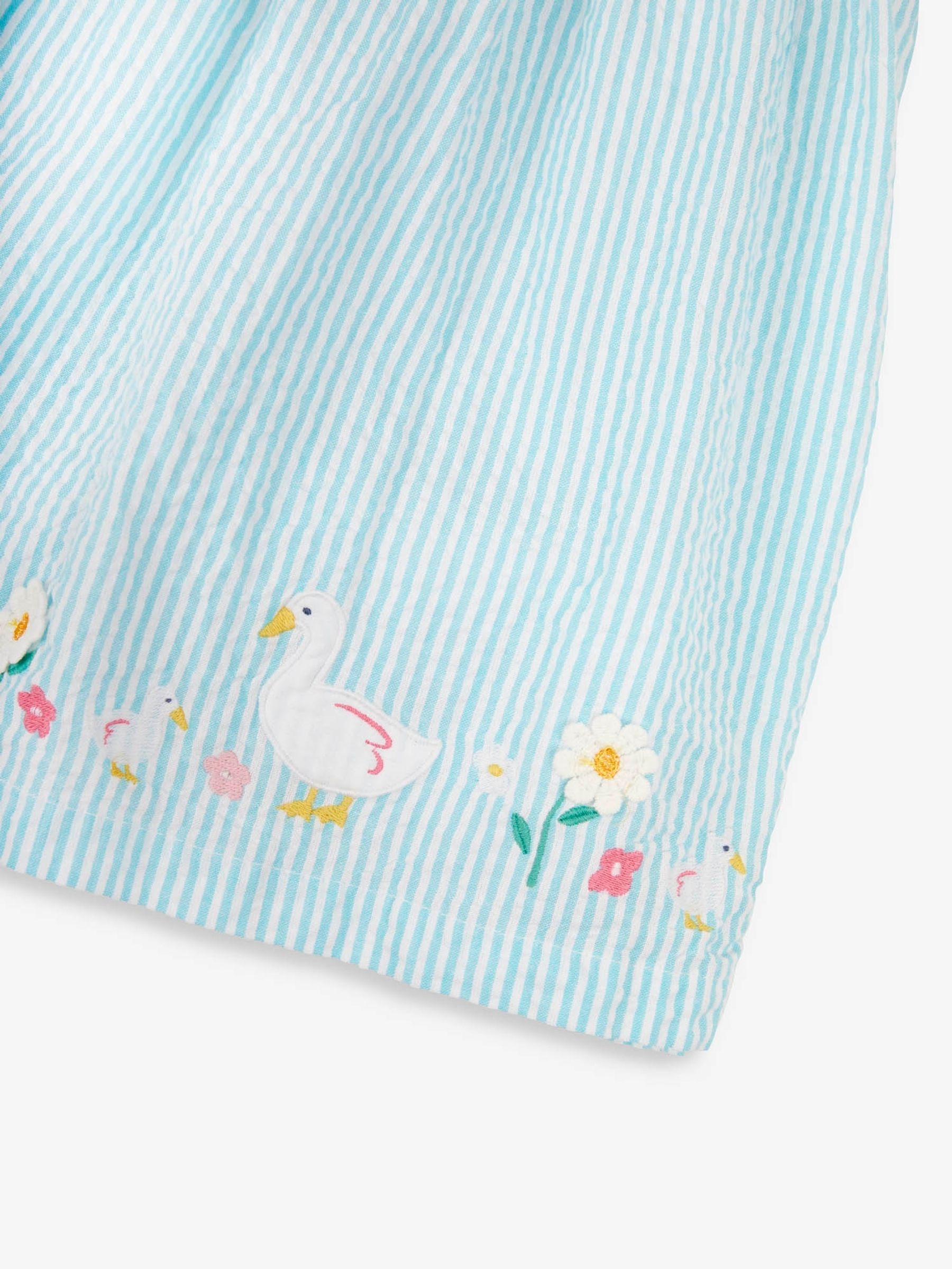 Duck Egg Duck Appliqué Smocked Dress - Image 5 of 5
