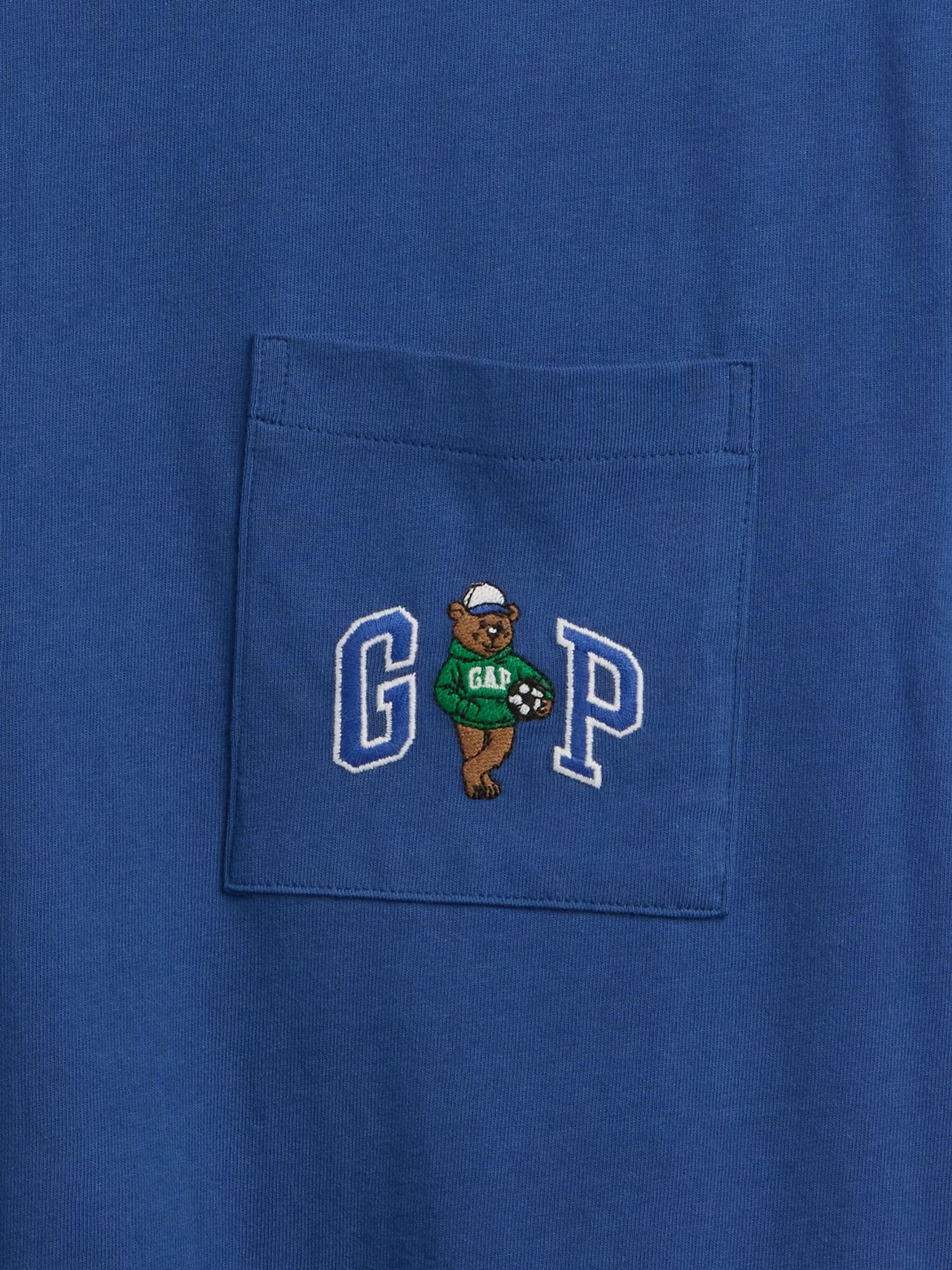 Blue Relaxed Branan Bear Logo Short Sleeve T-Shirt - Image 4 of 4 Blue Relaxed Branan Bear Logo Short Sleeve T-Shirt - Image 4 of 4