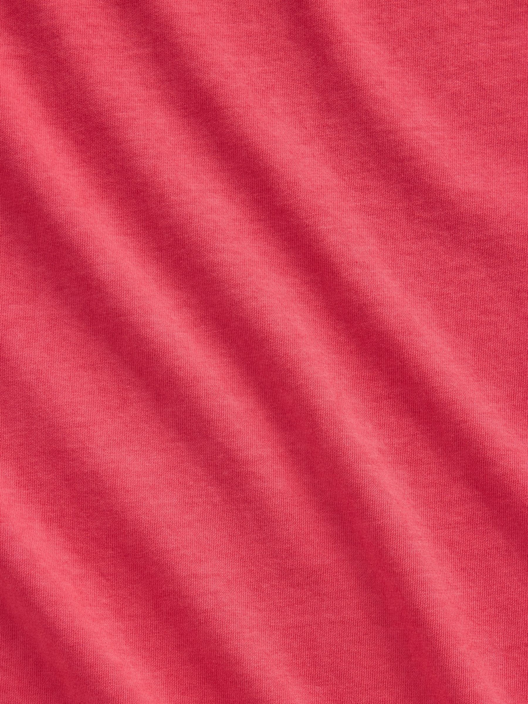 Red Relaxed Short Sleeve T-Shirt - Image 4 of 4