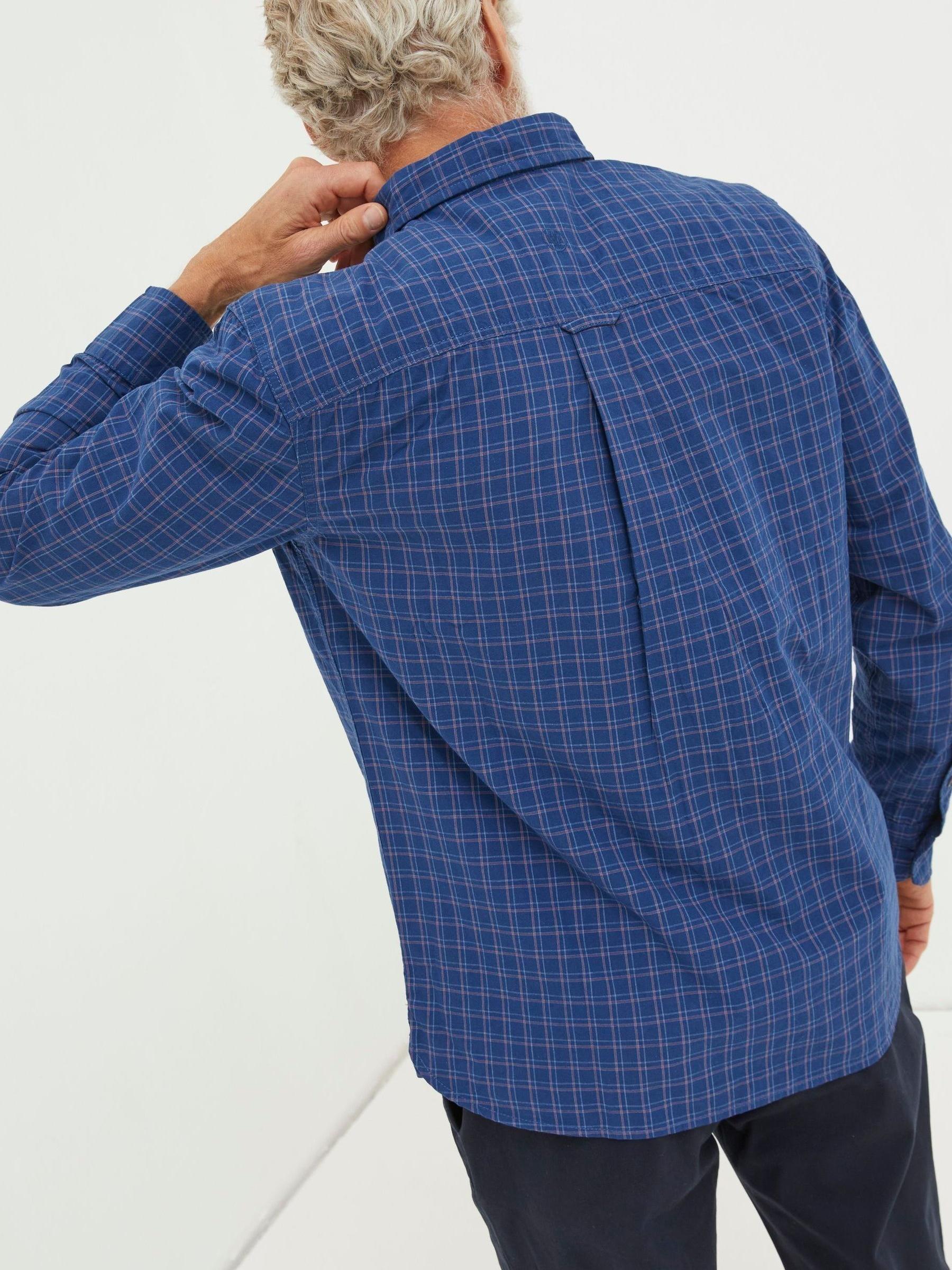 Blue Grays Grid Check Shirt - Image 2 of 5