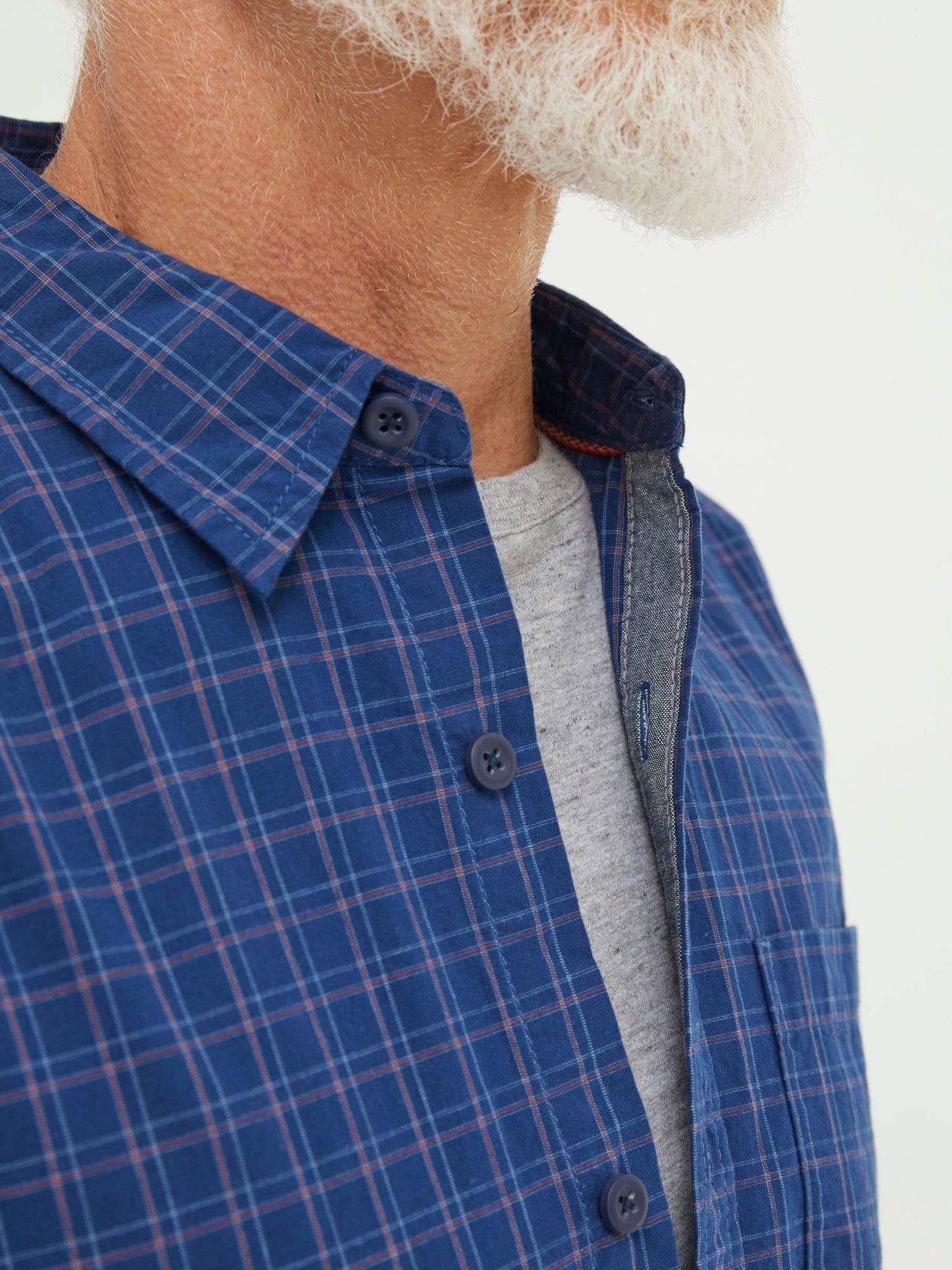 Blue Grays Grid Check Shirt - Image 3 of 5