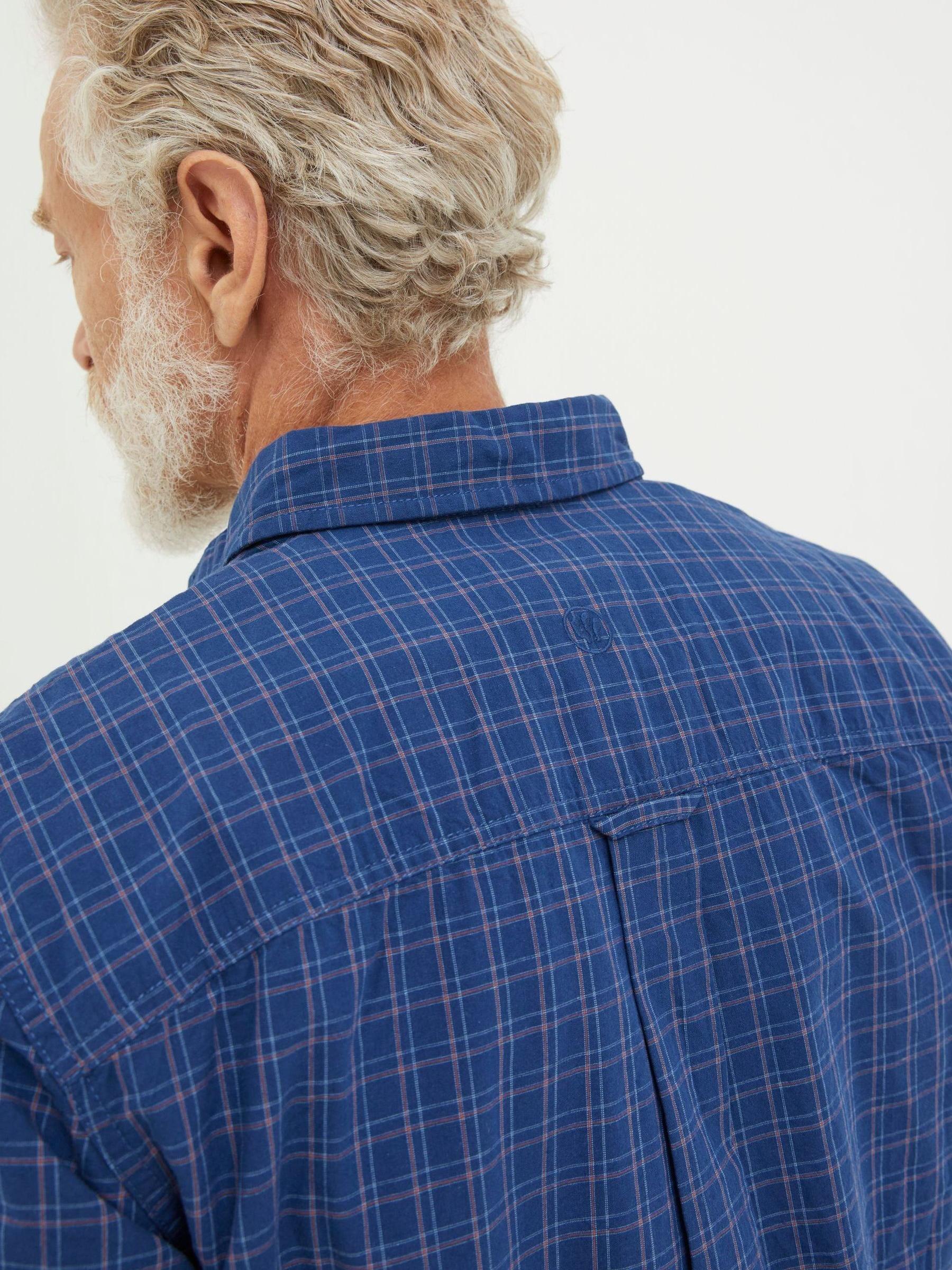 Blue Grays Grid Check Shirt - Image 4 of 5