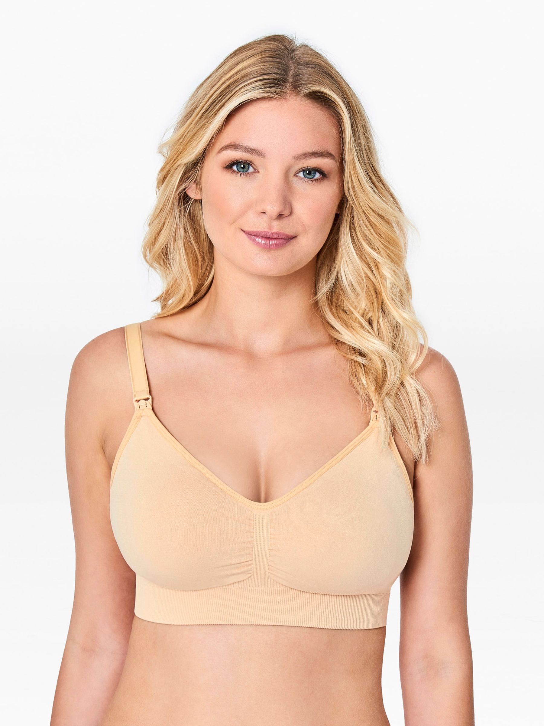 Natural Emma-Jane Maternity & Nursing Padded Seamfree Bra - Image 1 of 3