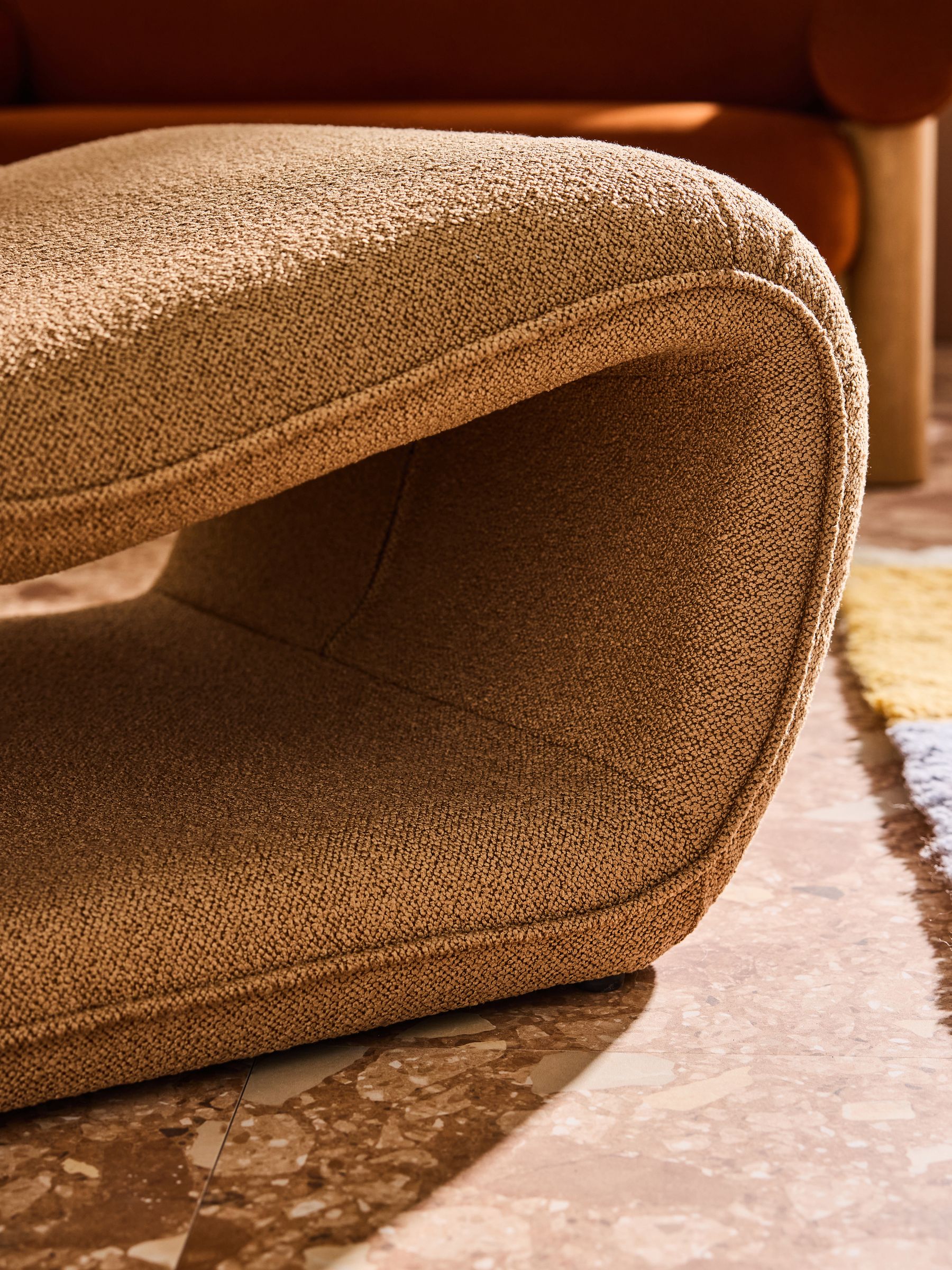 Wexler Chair in Caramel Pax Boucle - Image 3 of 5