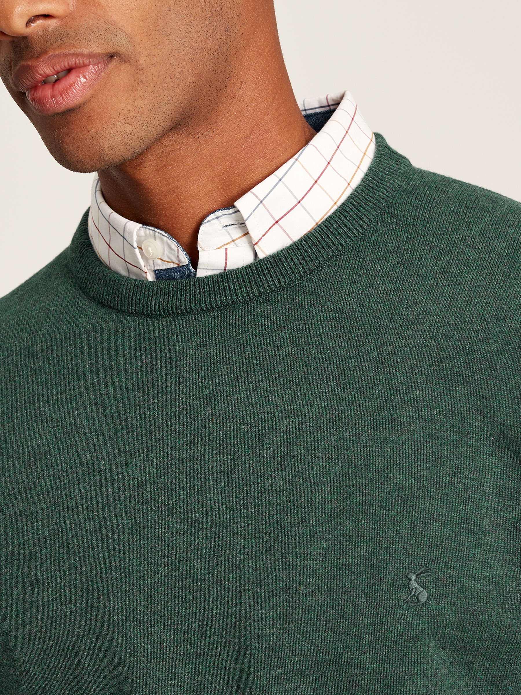 Jarvis Green Cotton Crew Neck Jumper - Image 5 of 6