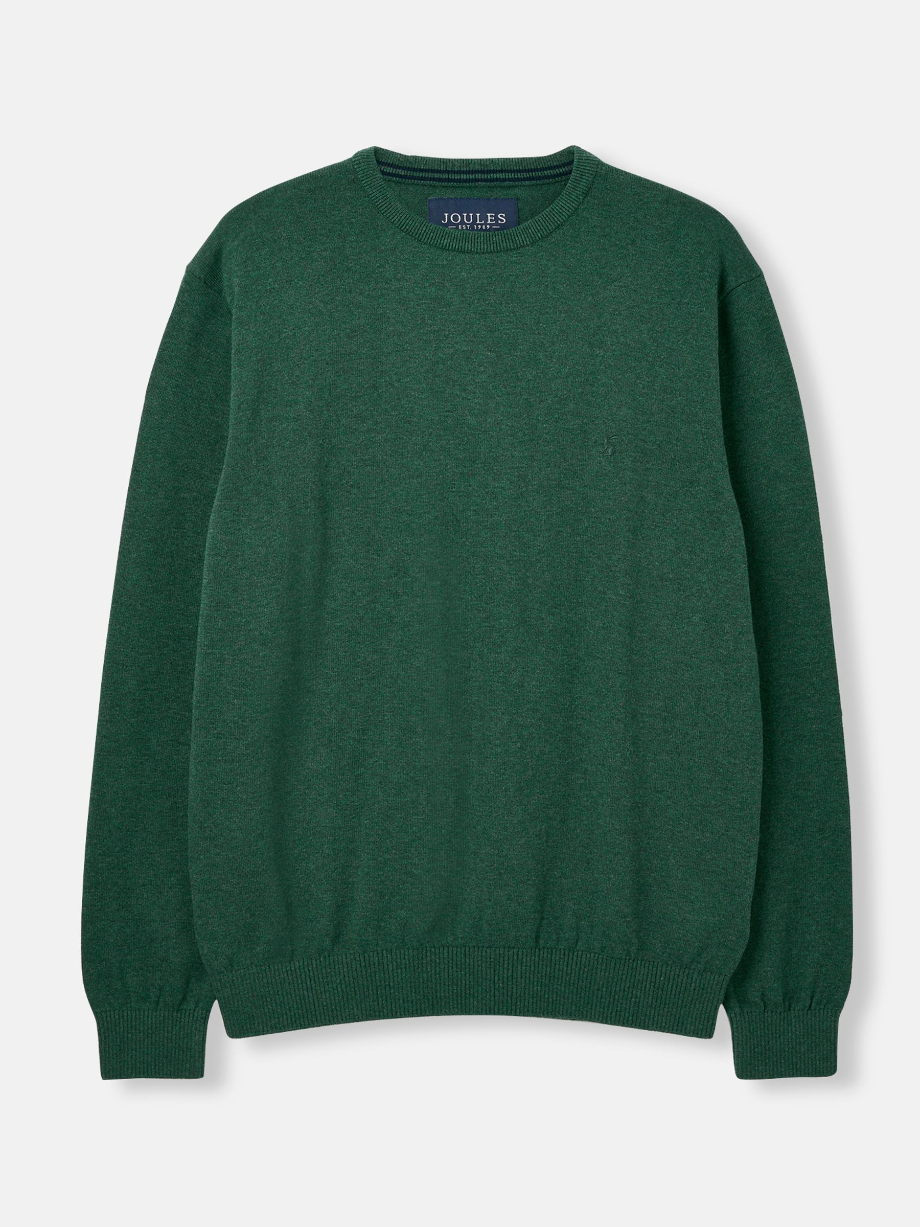 Jarvis Green Cotton Crew Neck Jumper - Image 6 of 6