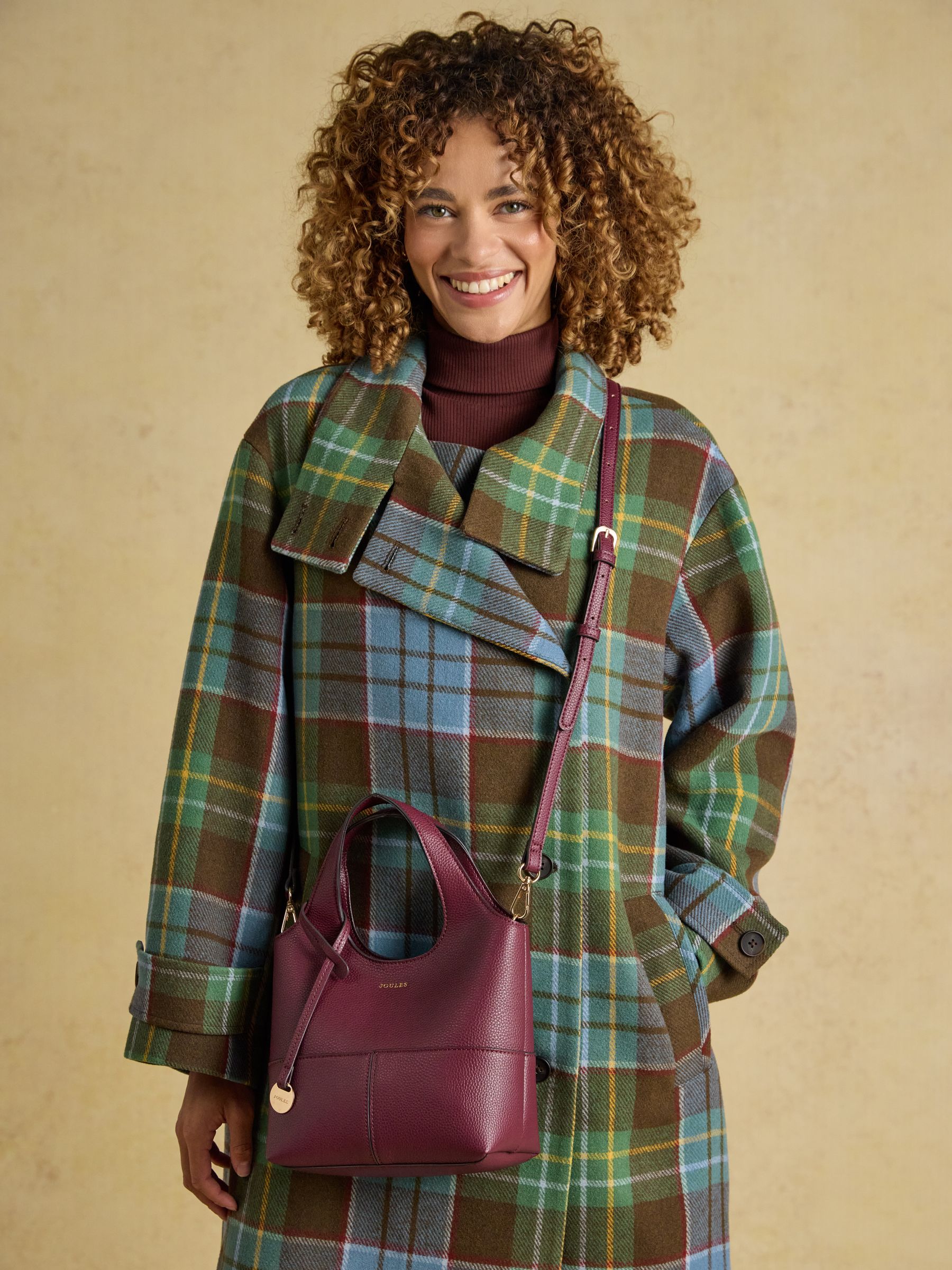 Crossbody Berry Red Tophandle Tote Bag - Image 1 of 8