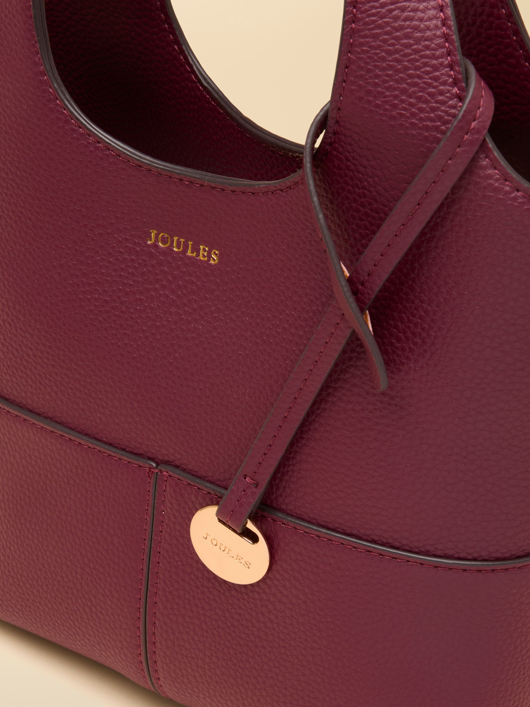 Crossbody Berry Red Tophandle Tote Bag - Image 7 of 8