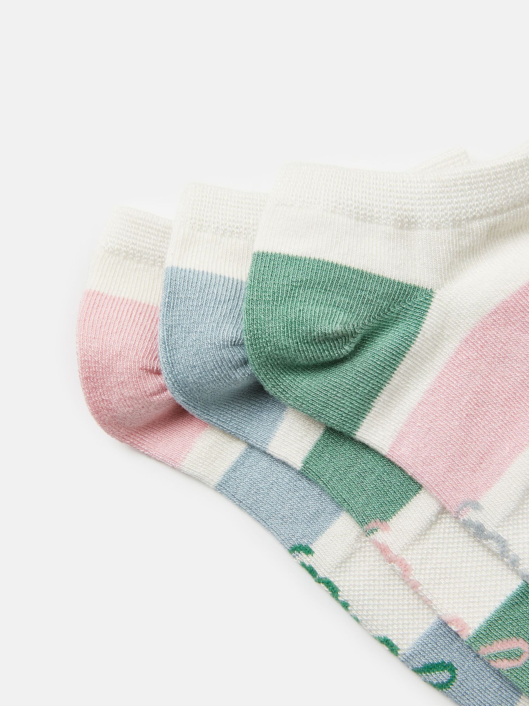 Women's Rilla Striped Trainer Socks (size 4-8) - Image 3 of 3