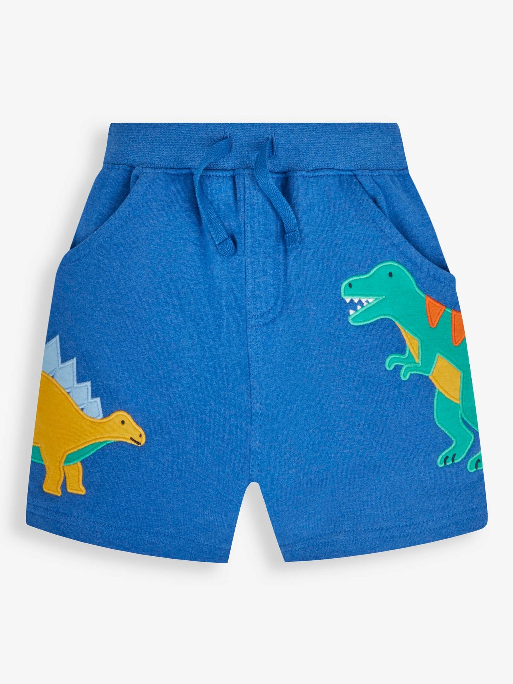 Cobalt Dino Appliqué With Pet In Pockets Shorts - Image 2 of 3