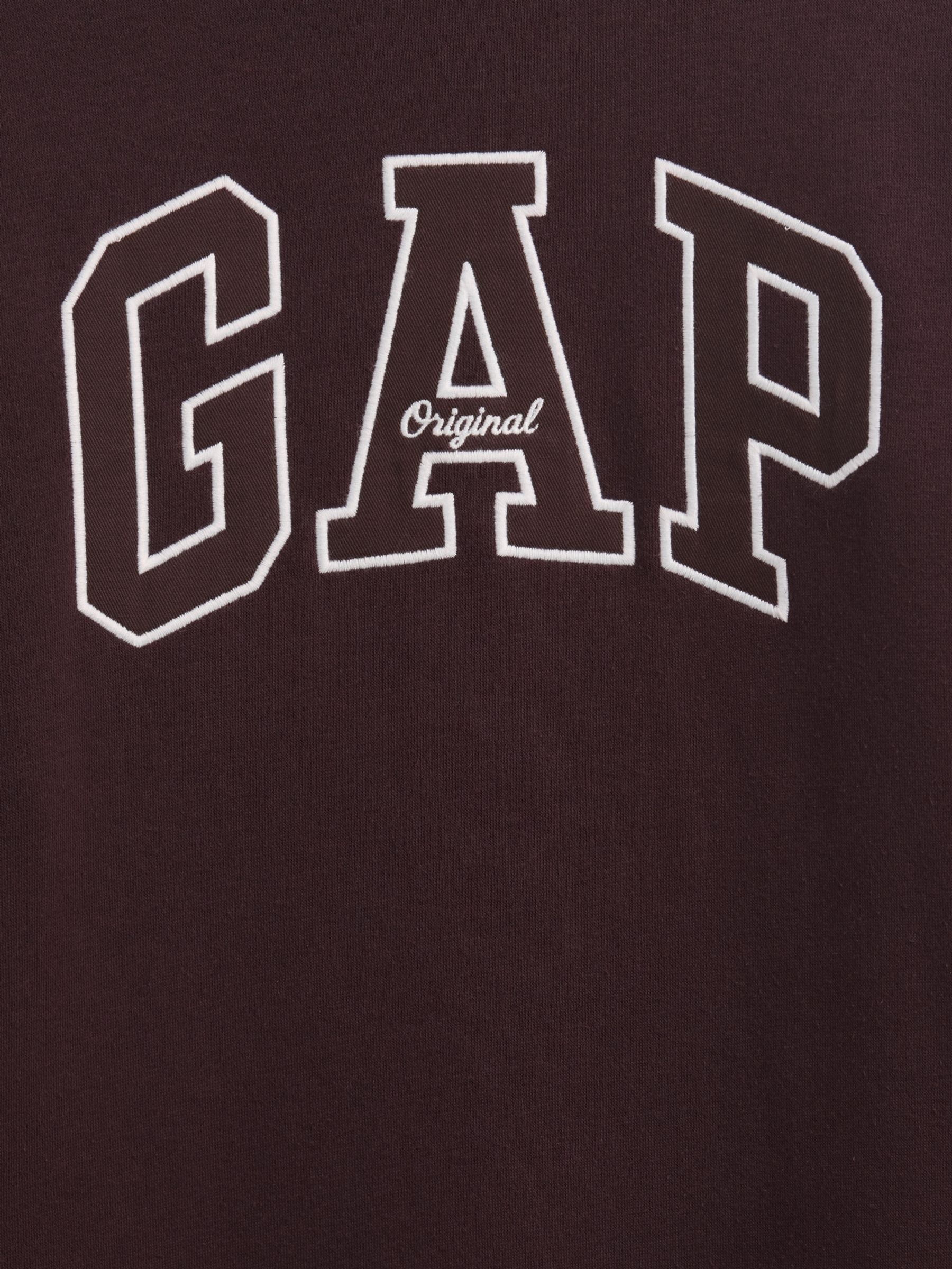 Brown VintageSoft Oversized Mock Neck Logo Sweatshirt - Image 5 of 5