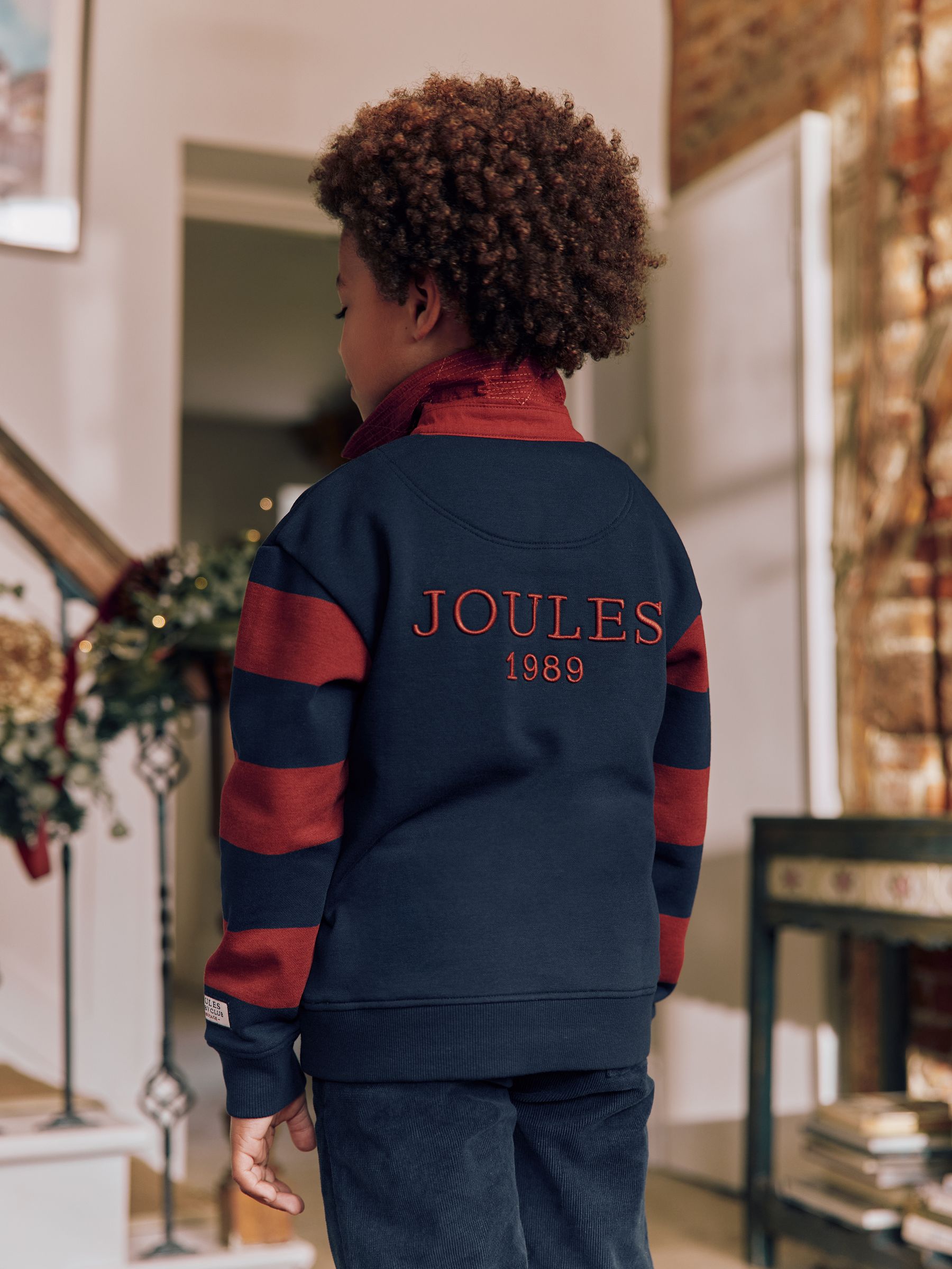Try Navy Blue Rugby Sweatshirt - Image 2 of 8