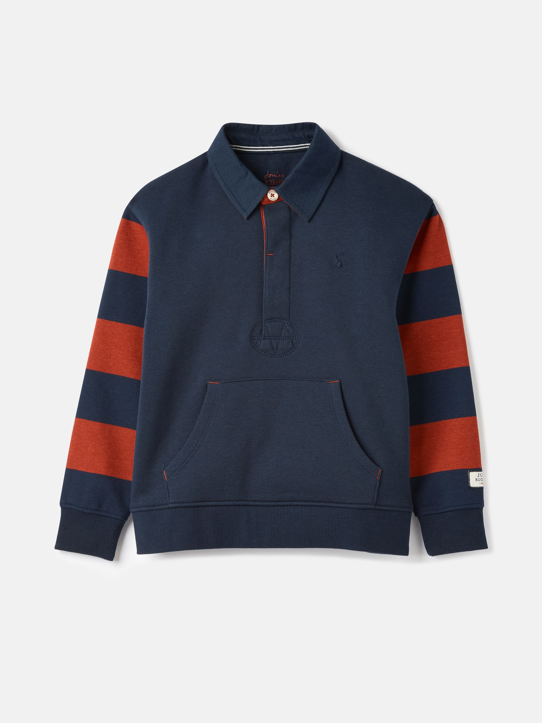 Try Navy Blue Rugby Sweatshirt - Image 3 of 8