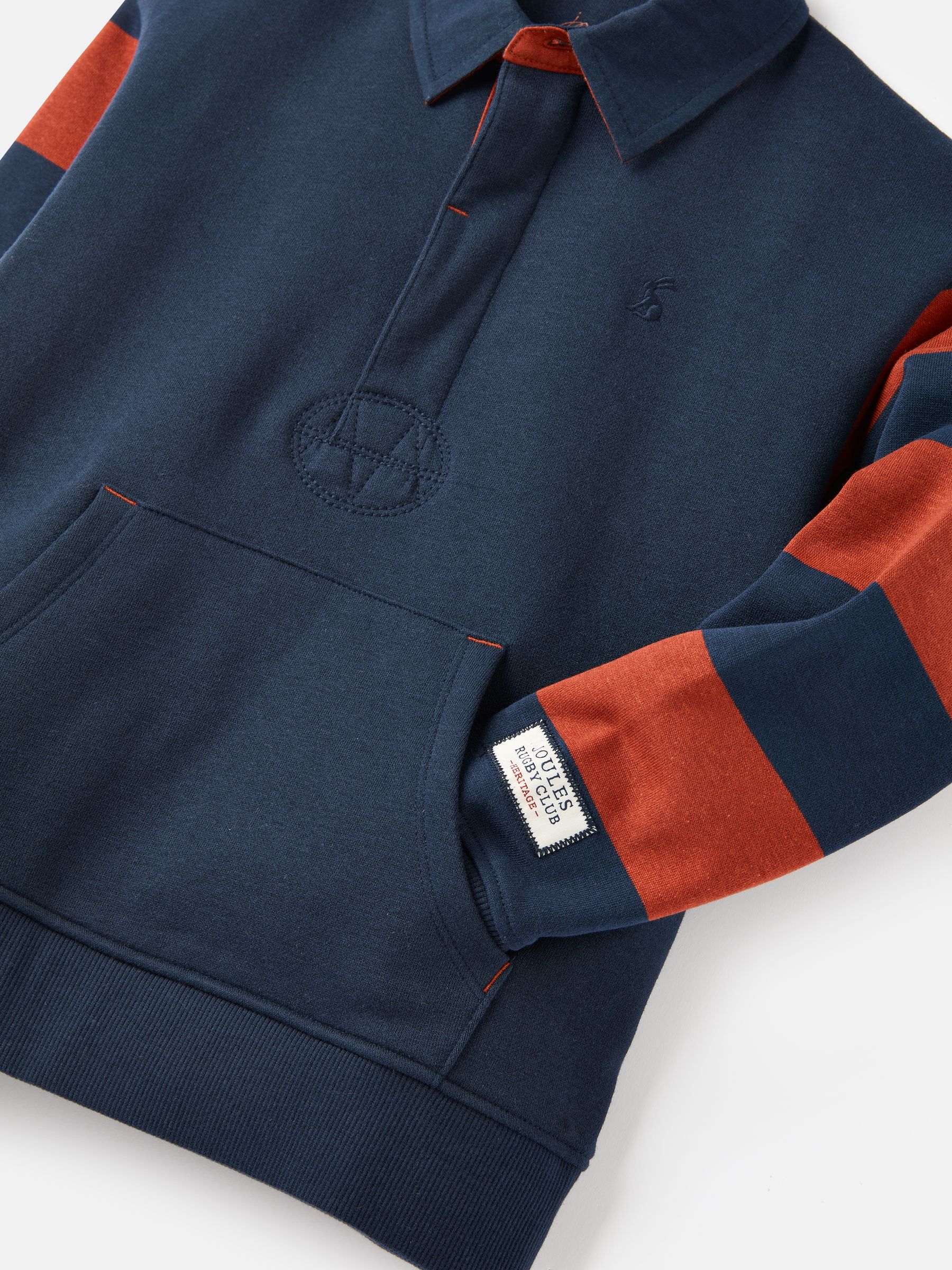 Try Navy Blue Rugby Sweatshirt - Image 7 of 8