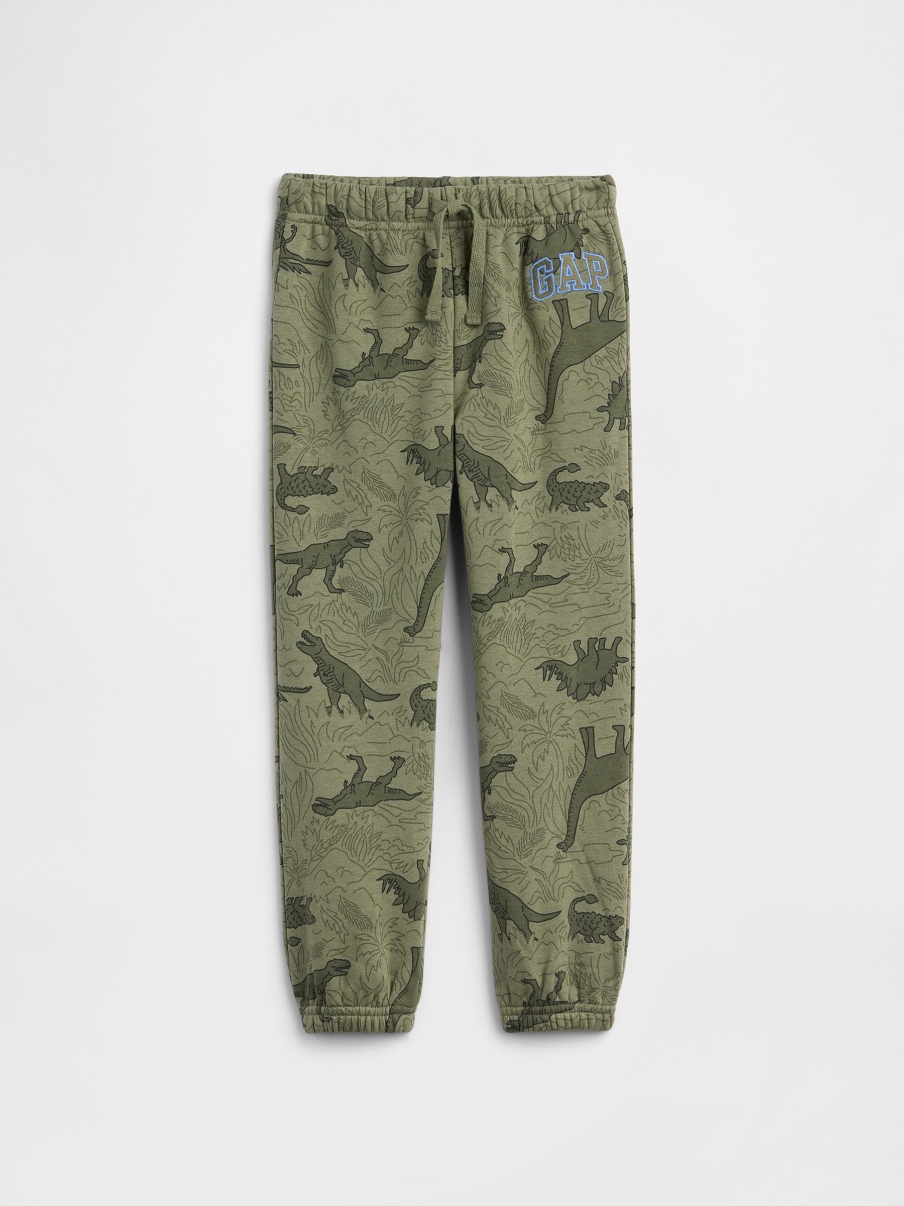 Green Dinosaur Relaxed Pull-On Logo Joggers - Image 1 of 3 Green Dinosaur Relaxed Pull-On Logo Joggers - Image 1 of 3