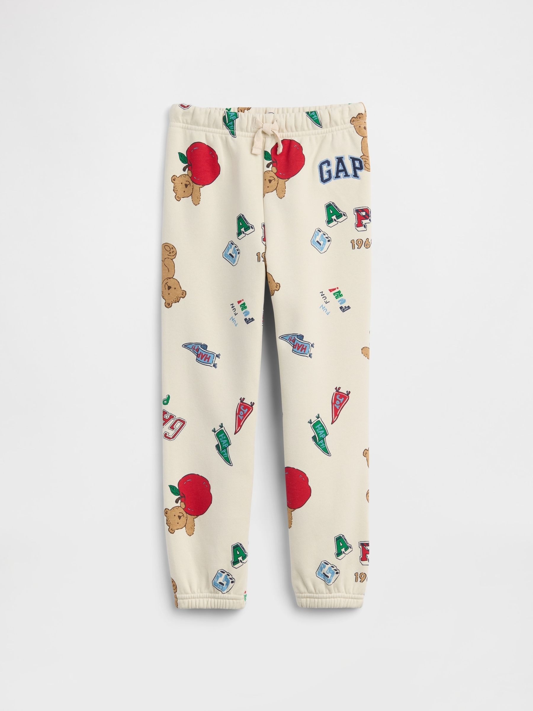 Cream Brannan Bear Relaxed Pull-On Logo Joggers - Image 1 of 3
