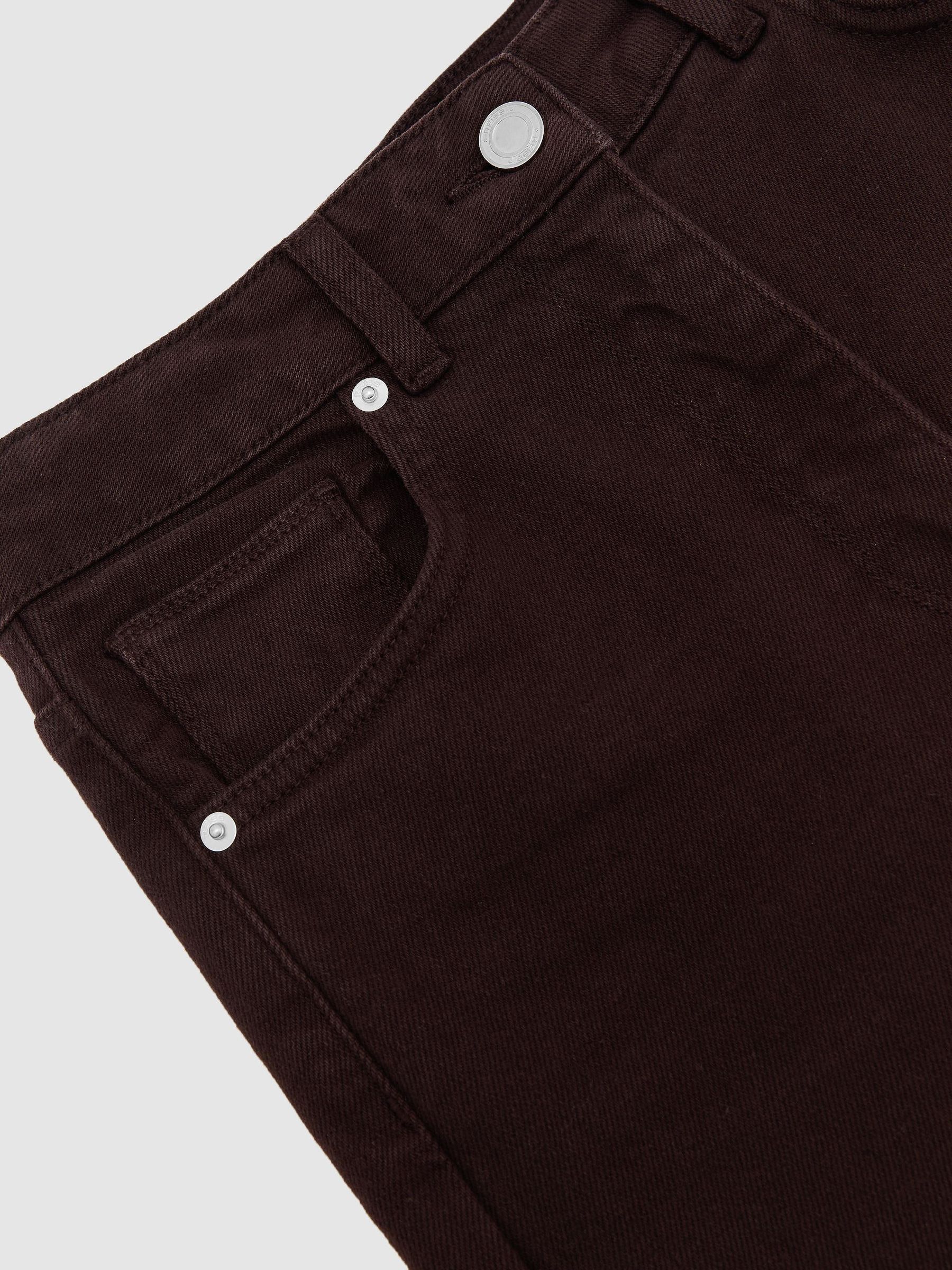 Mid-Rise Straight-Leg Jeans in Grape - Image 8 of 8