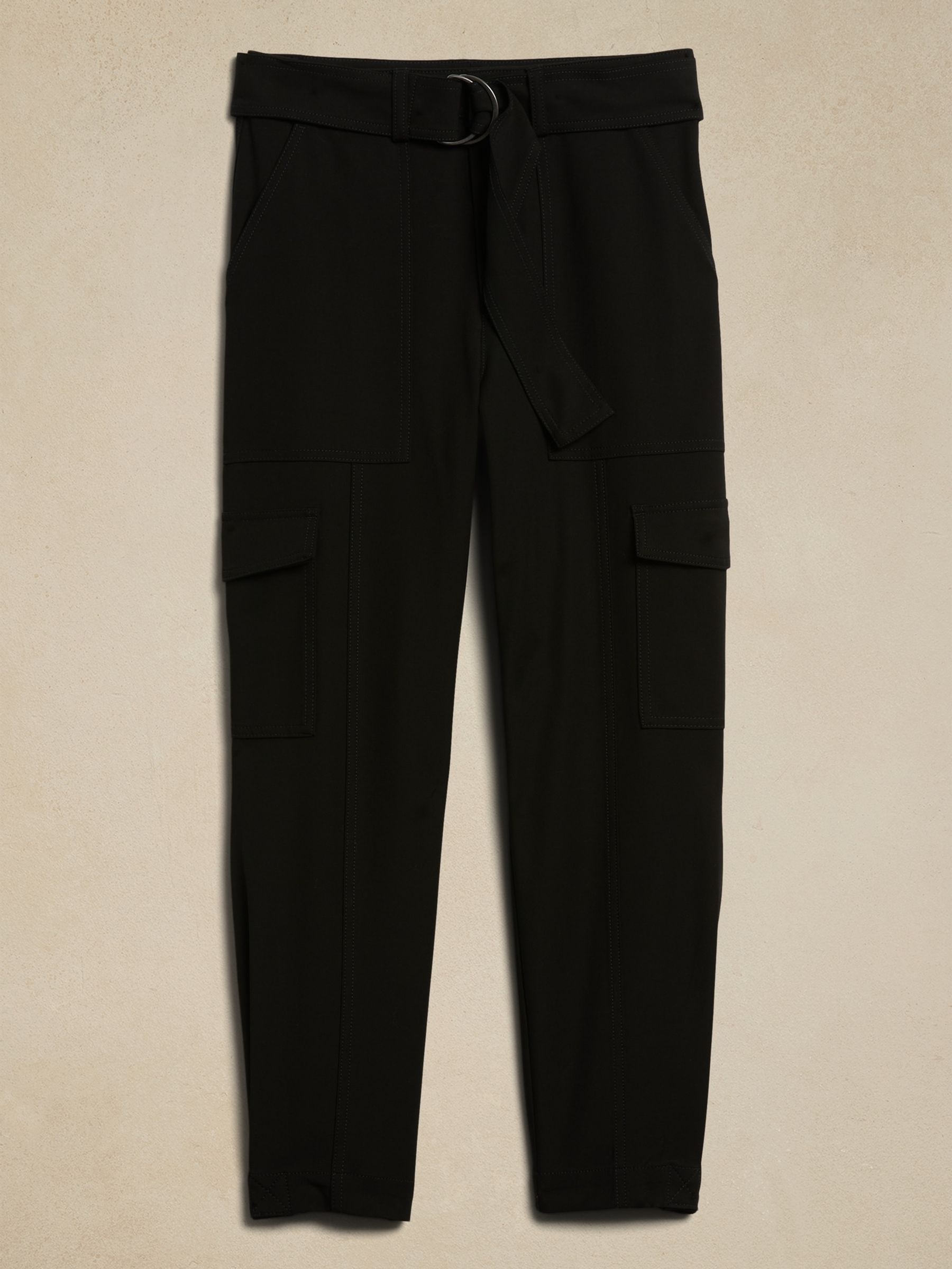 Banana Republic Black Slim Refined Stretch Cargo Trousers - Image 5 of 5