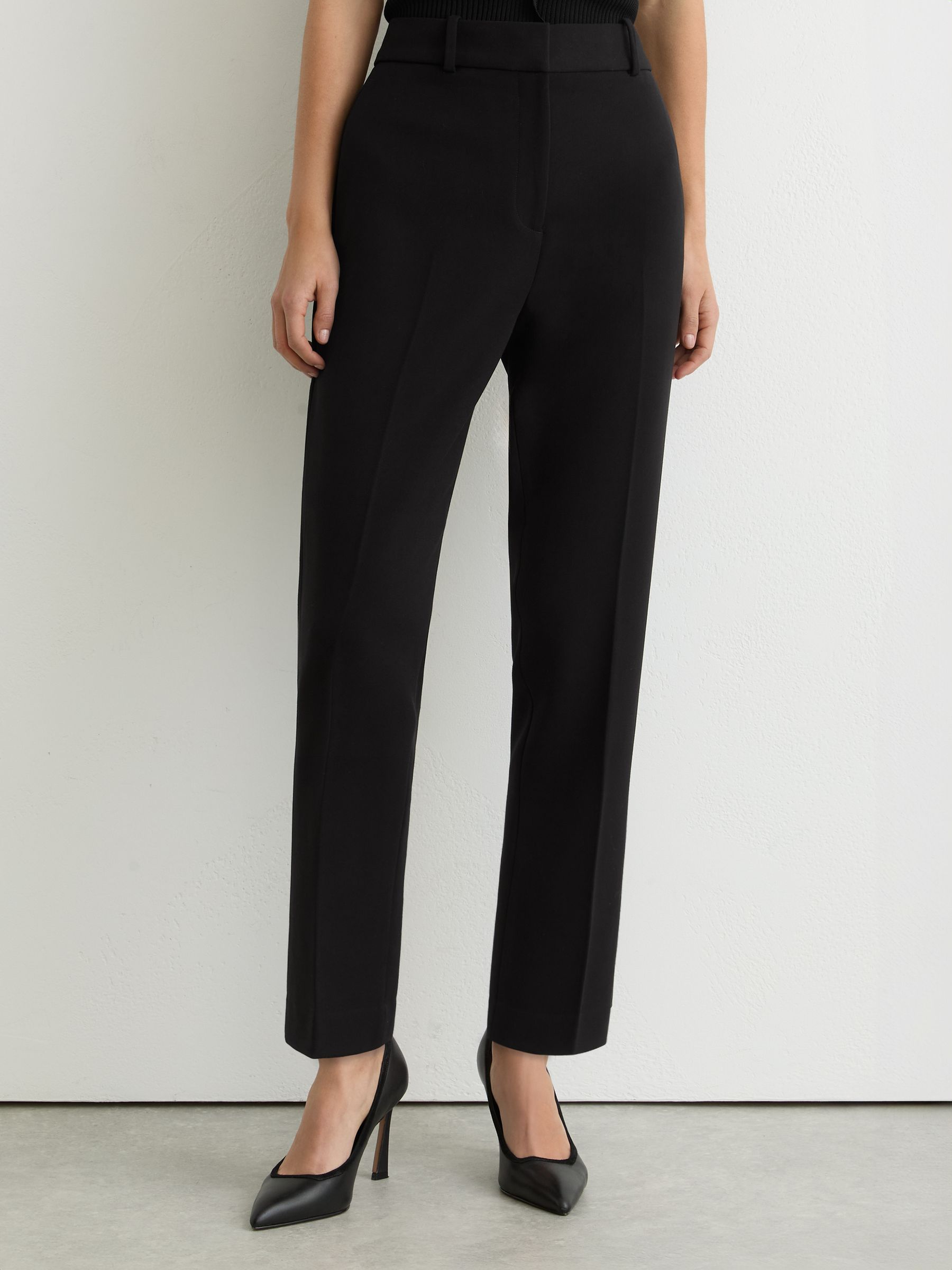 Slim-Fit Suit Trousers in Black - image 4