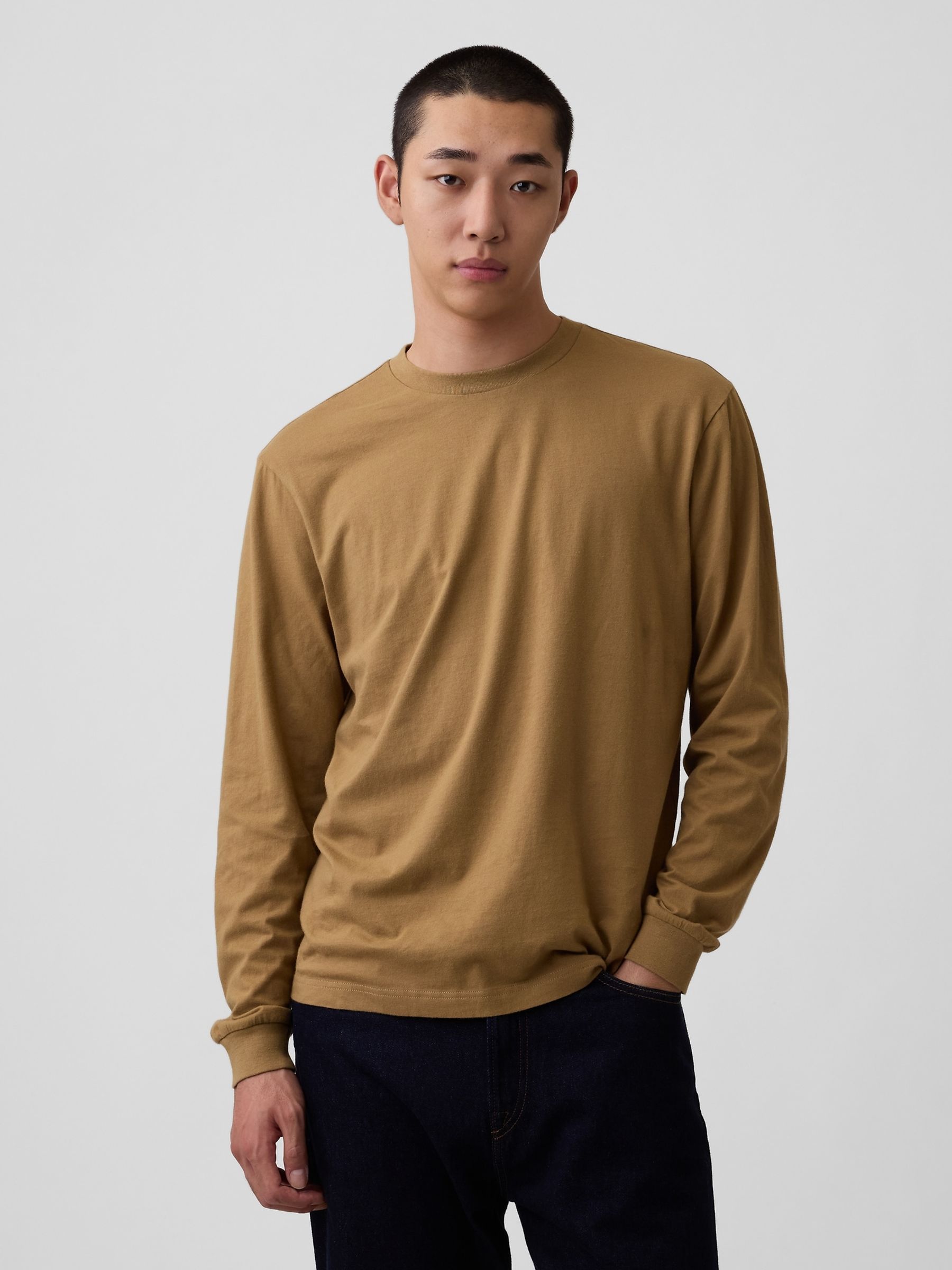Tan Brown Long Sleeve T-Shirt - Image 2 of 4