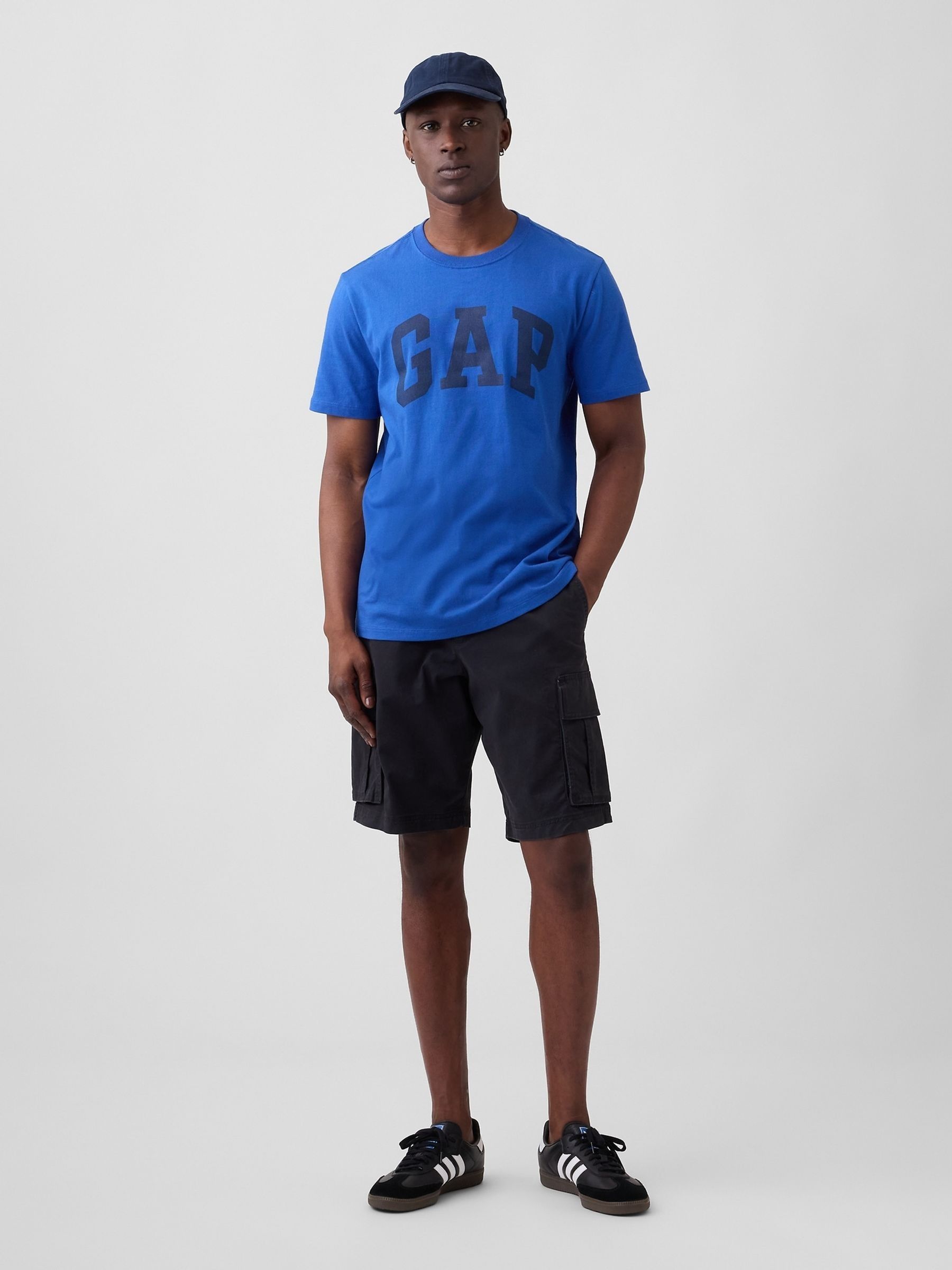 Vivid Blue Everyday Soft Logo T-Shirt - Image 3 of 5