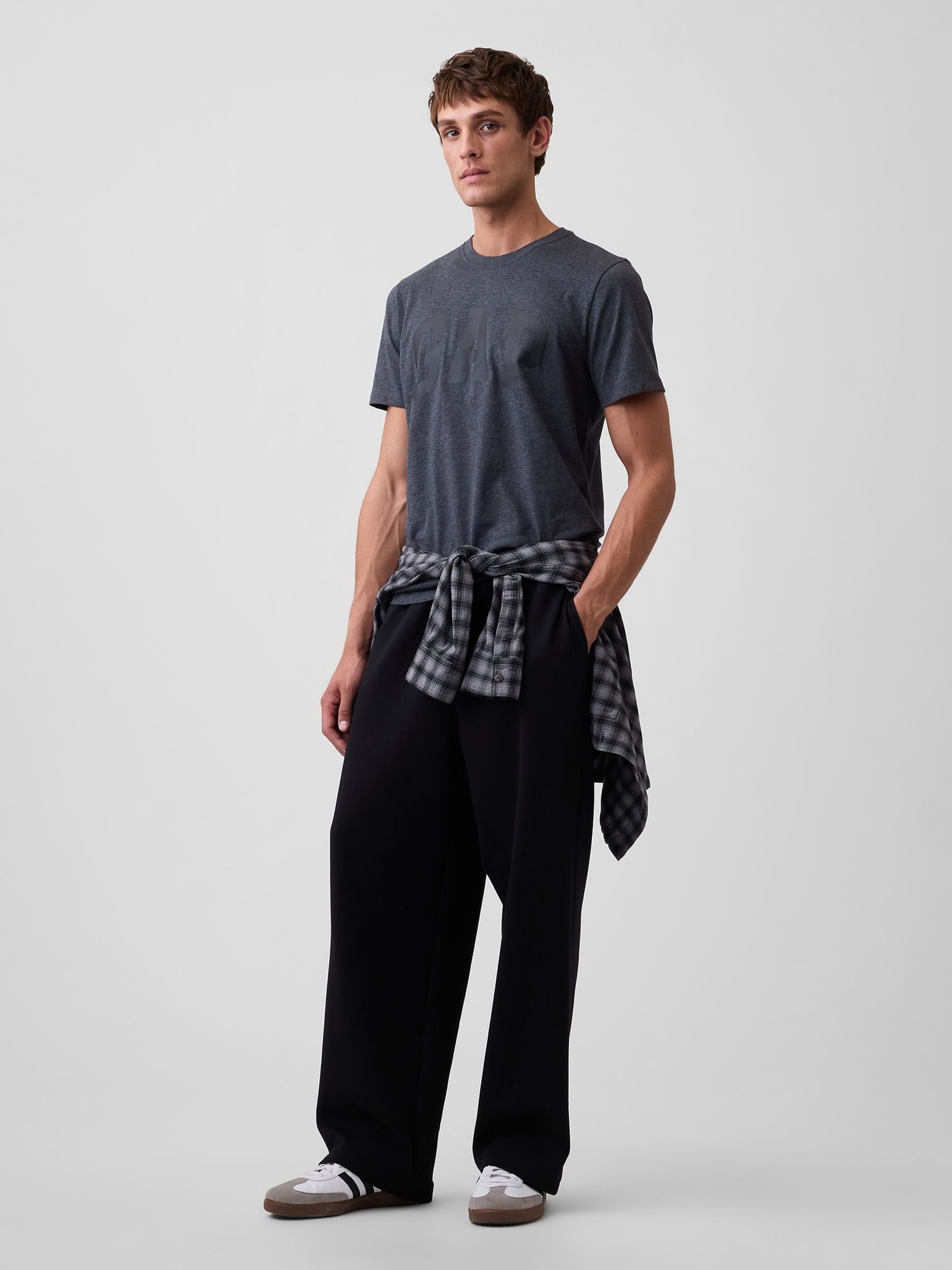 Dark Grey Everyday Soft Logo T-Shirt - Image 3 of 4